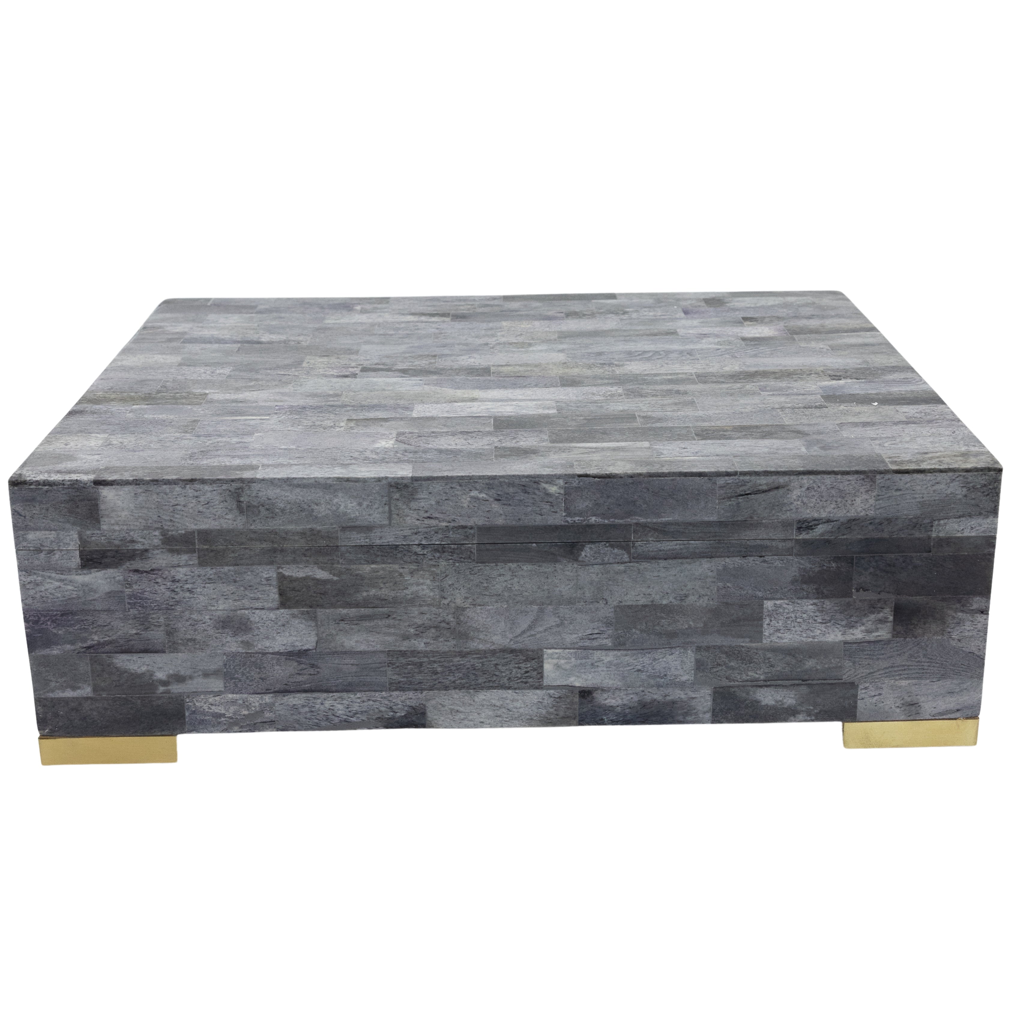 Large Grey Bone Box