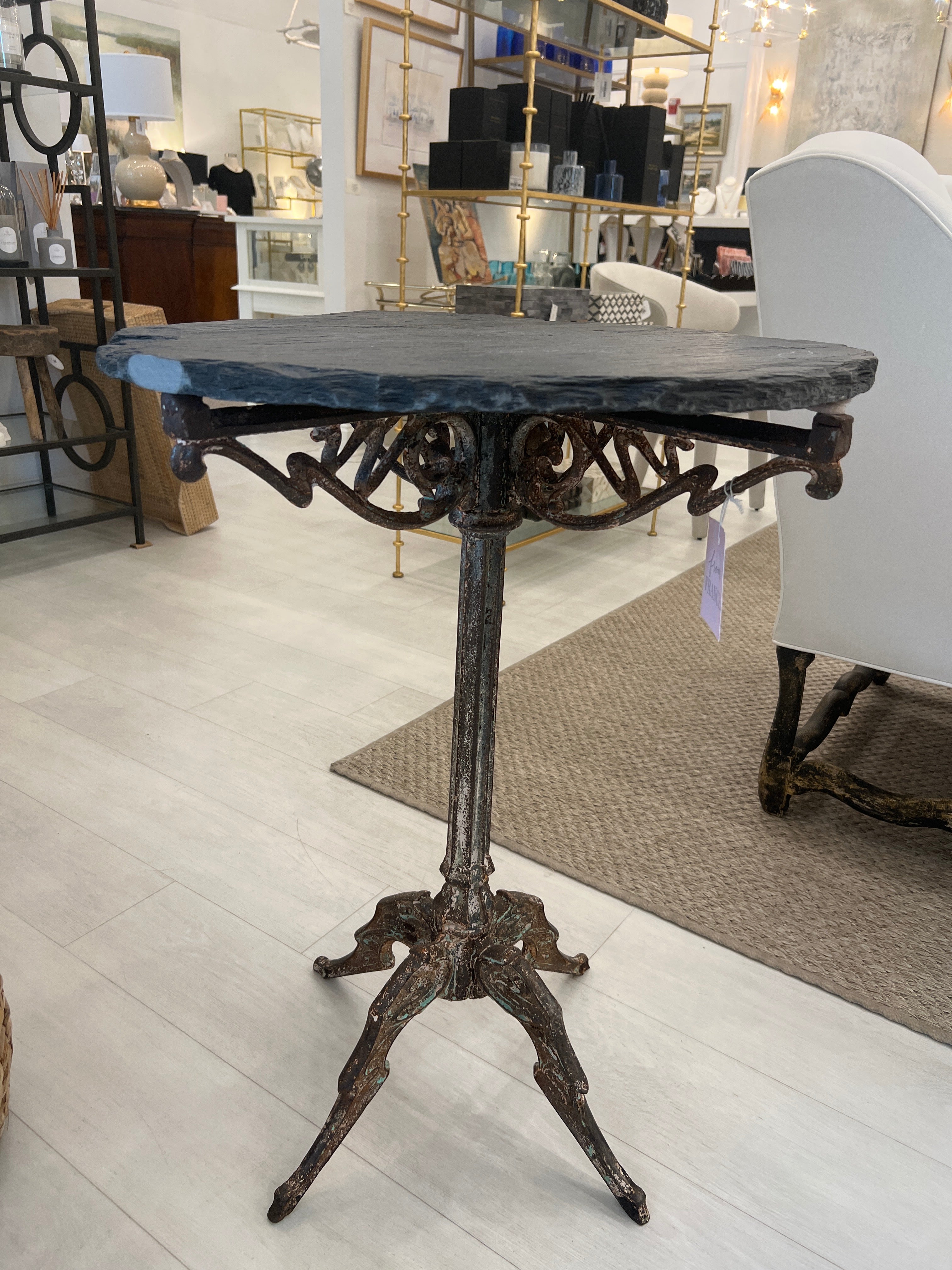 Iron & Slate Gueridon