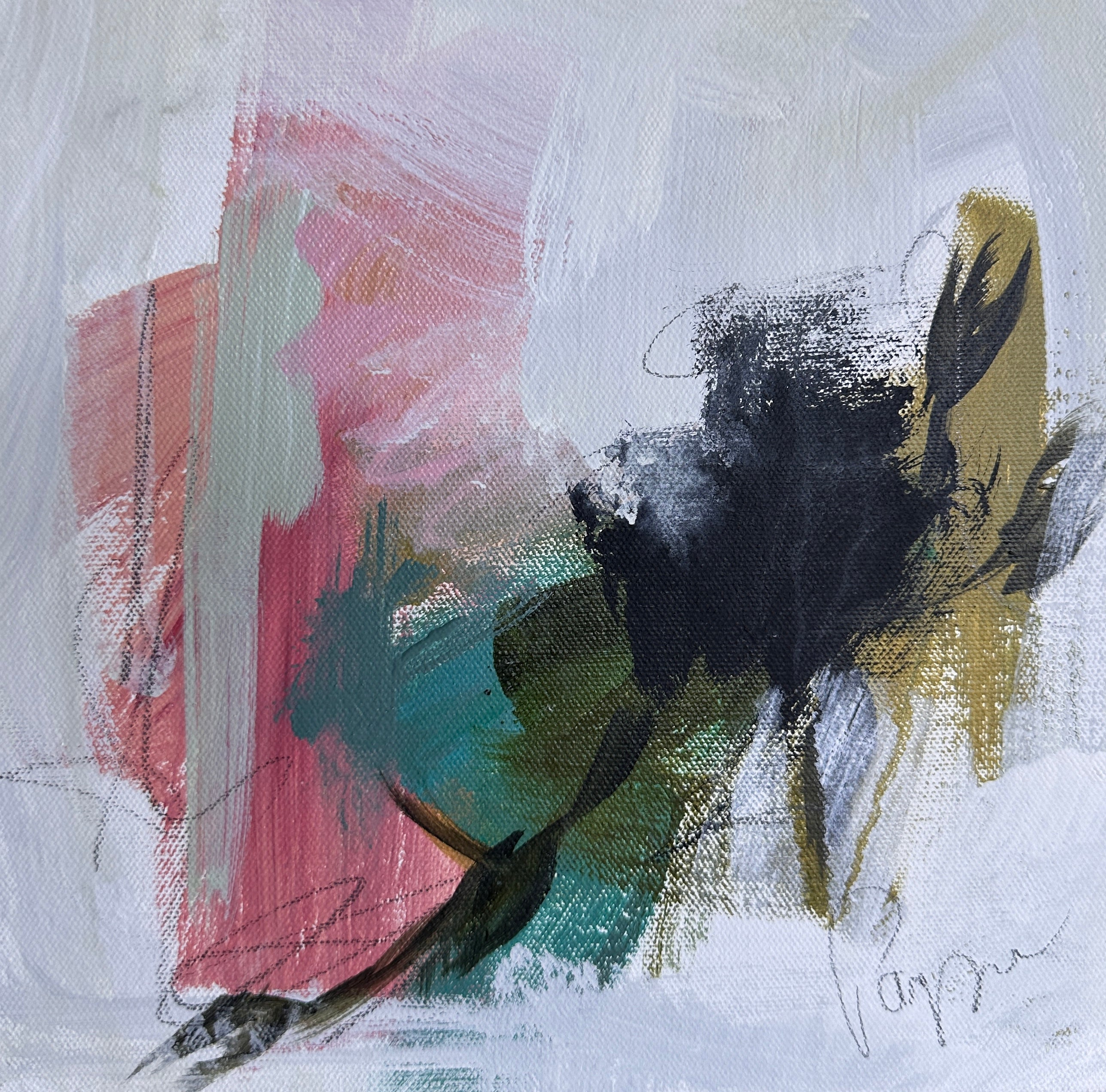 Melissa Payne Baker - Pink Crush II (10 x 10)