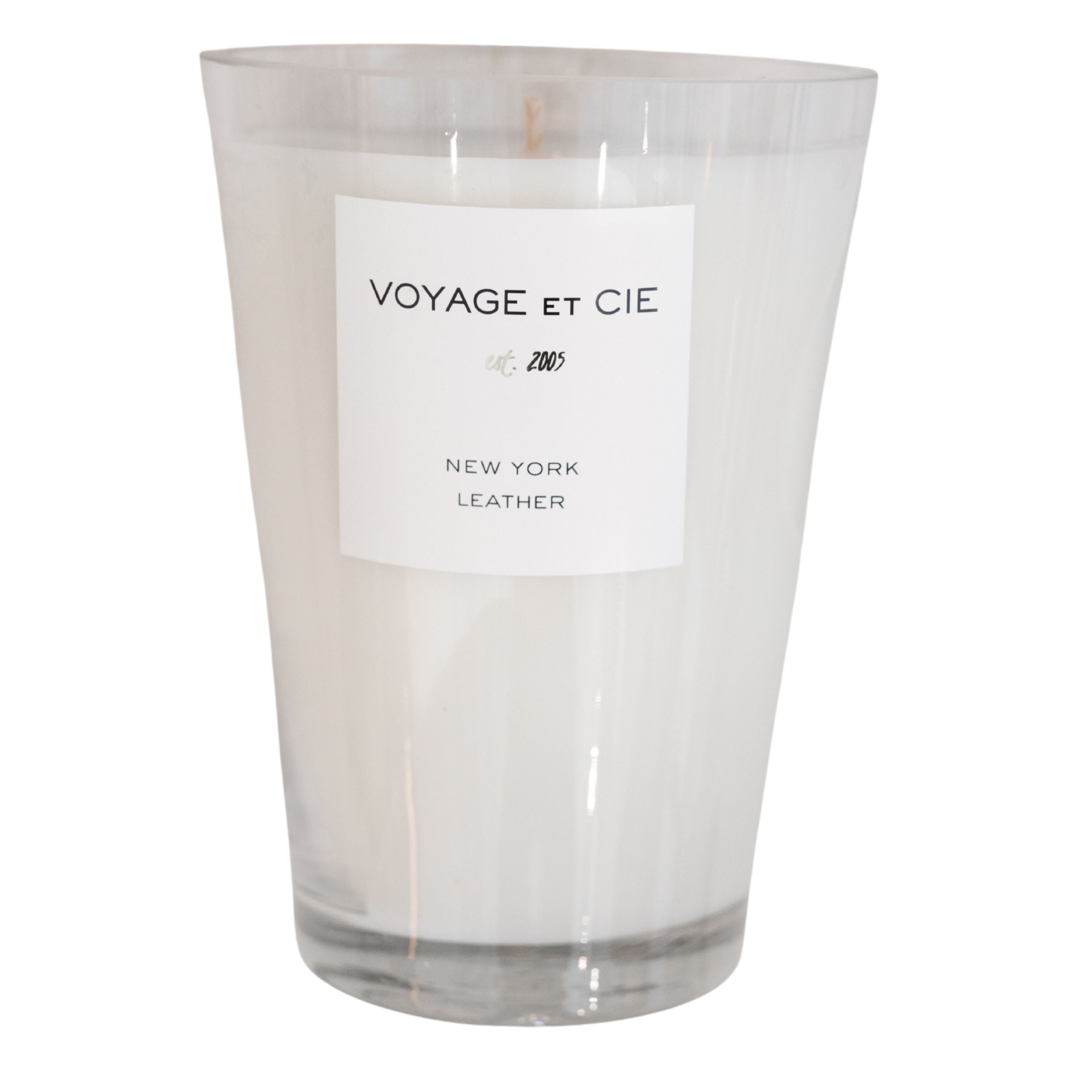 6" New York Leather Candle