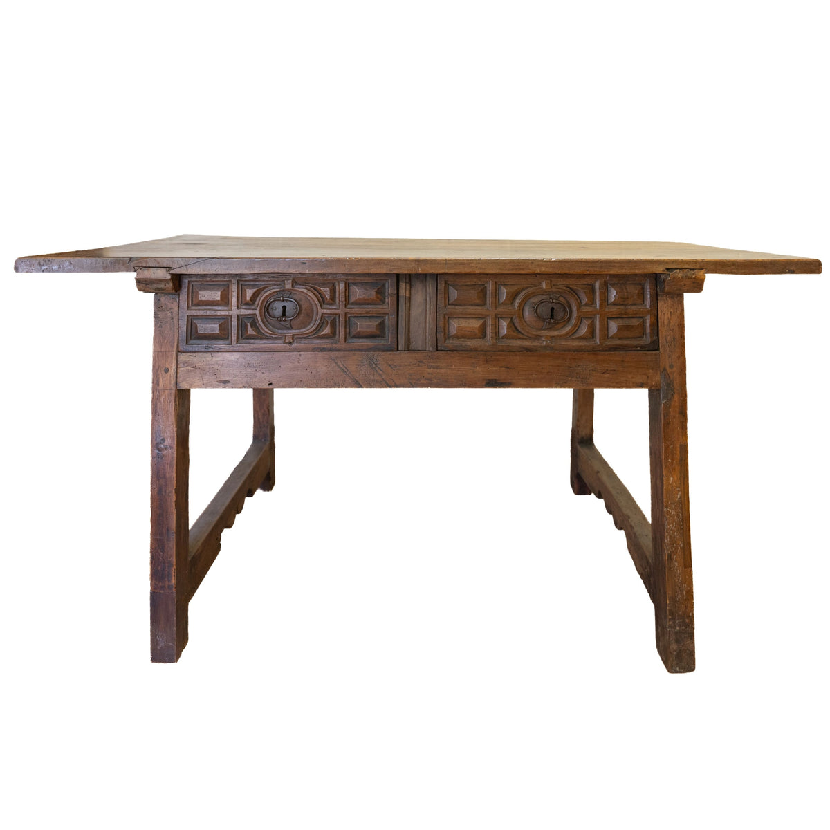 17th C Spanish Walnut Carved Console