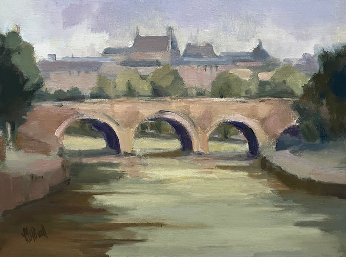 Lesley Powell - Pont Neuf, May 8 (12 x 16)-RESERVED