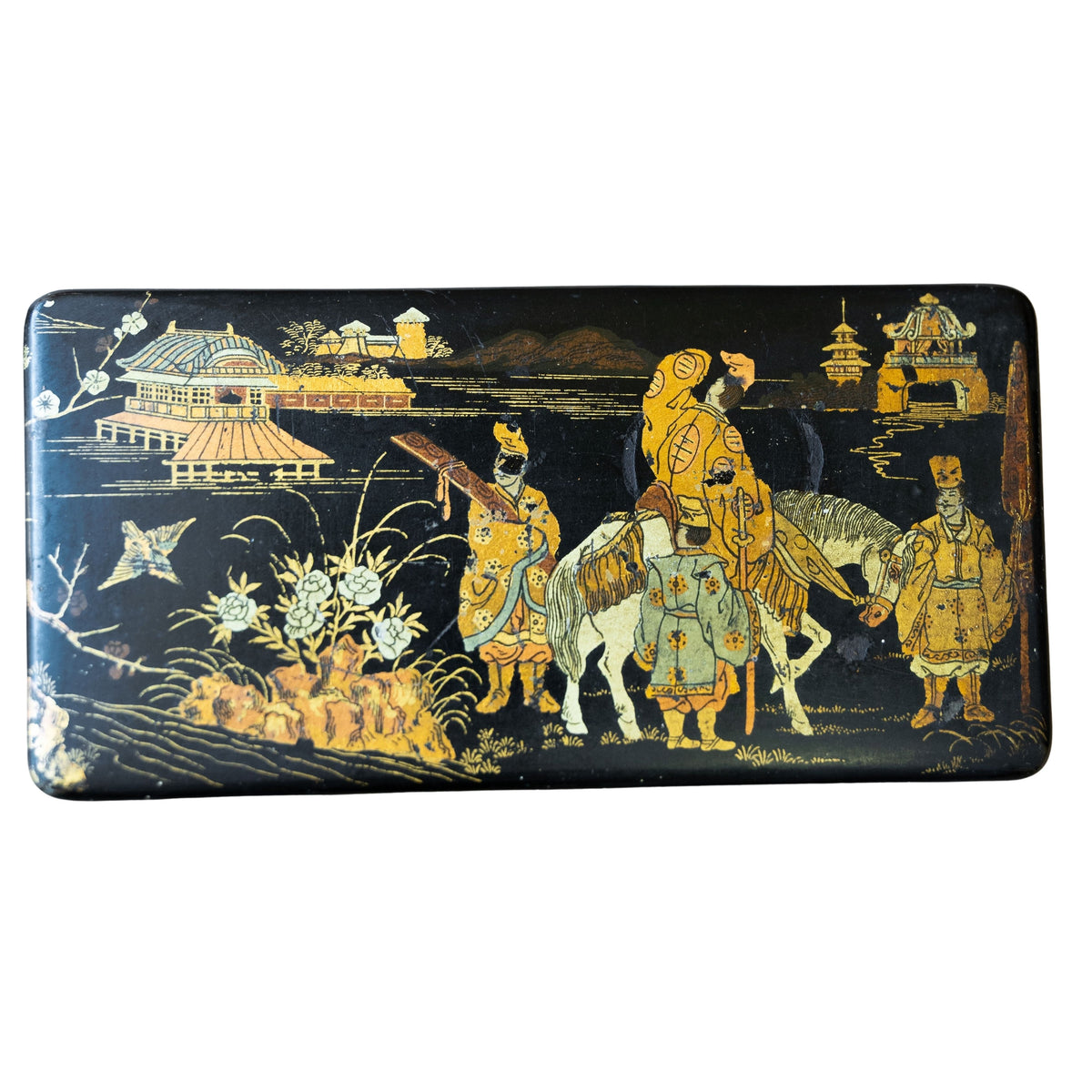 Chinoiserie Lidded Box 7.25"L