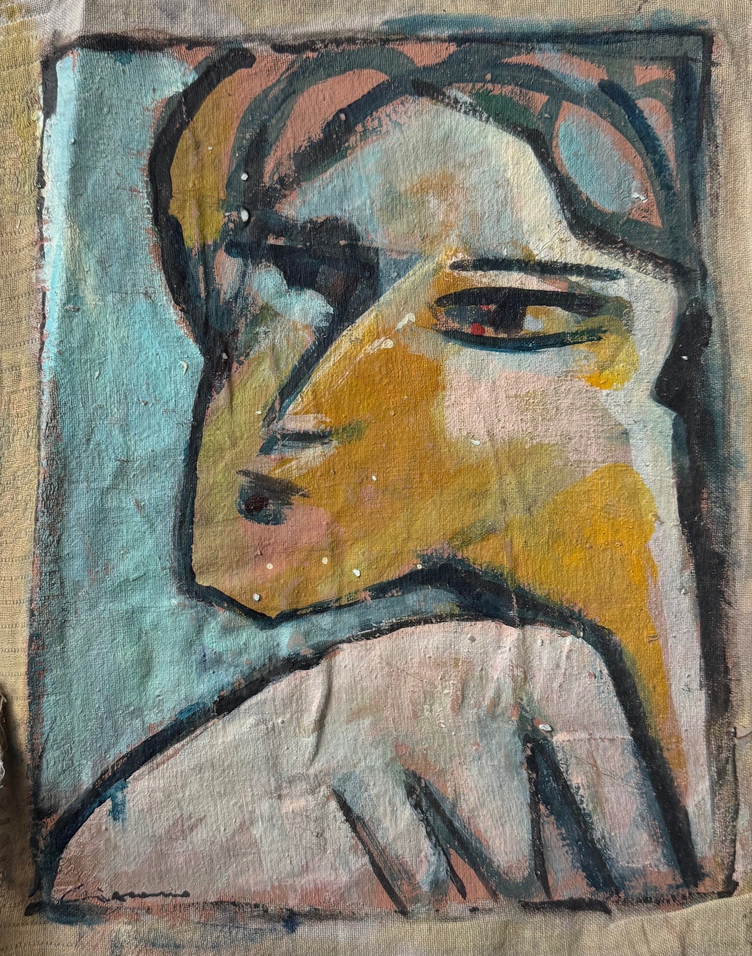Heritage - Woman in Ochre (12 x 8.5)