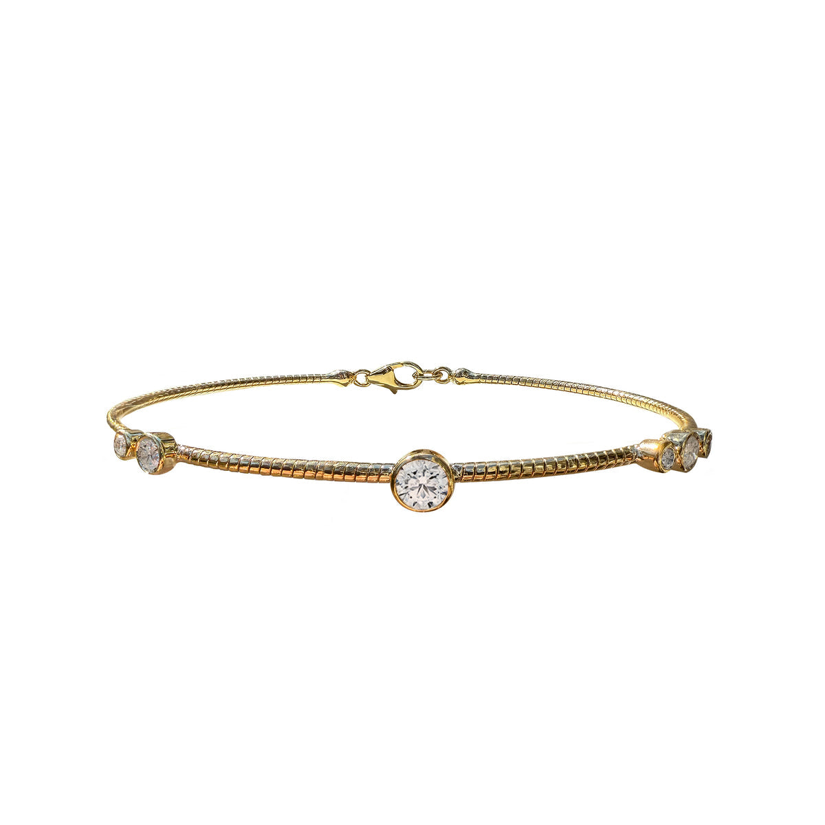 14K Diamond Flex Bracelet