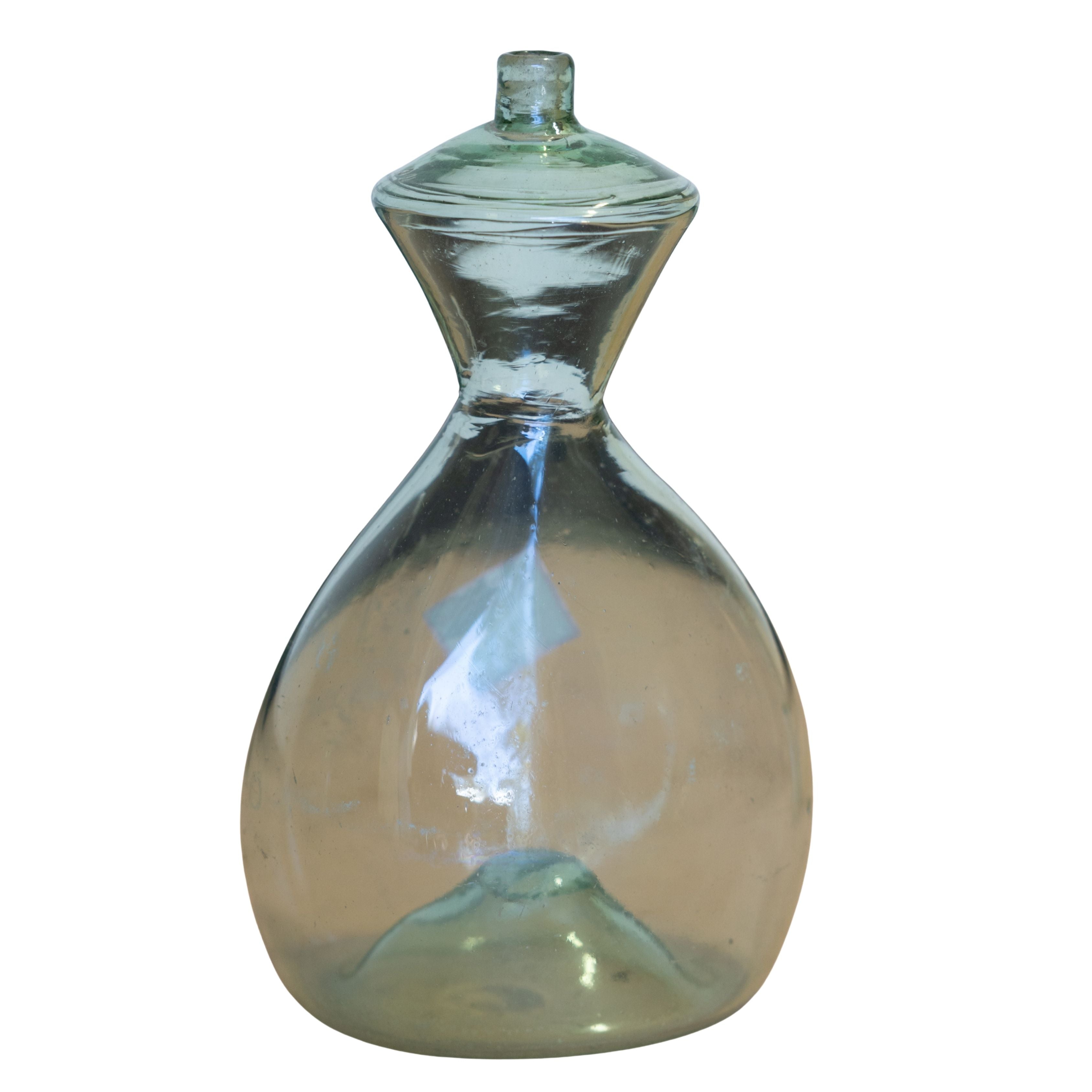 Antique Glass Feeding Bottle for Farm Animals - Medium