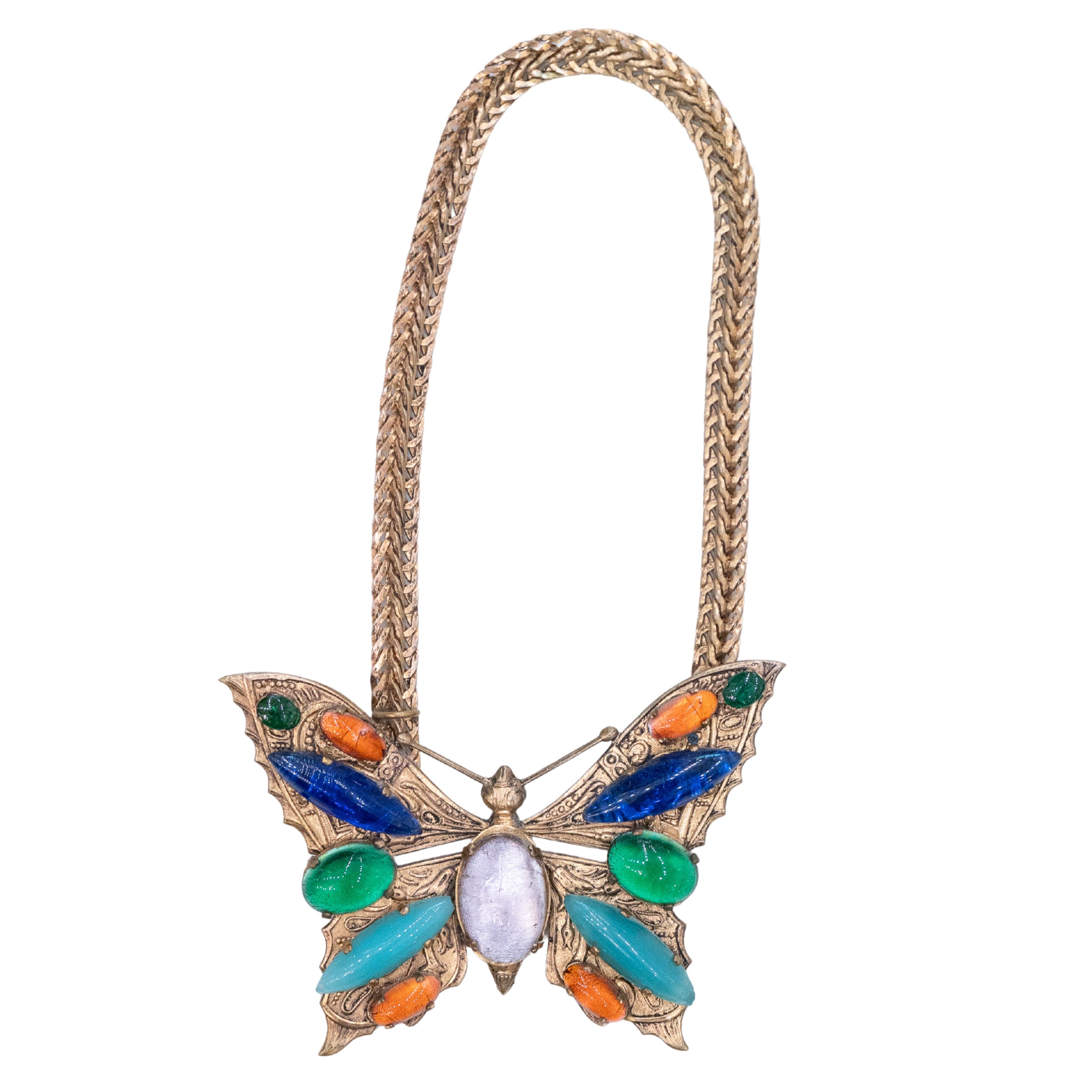 Vintage Butterfly Necklace