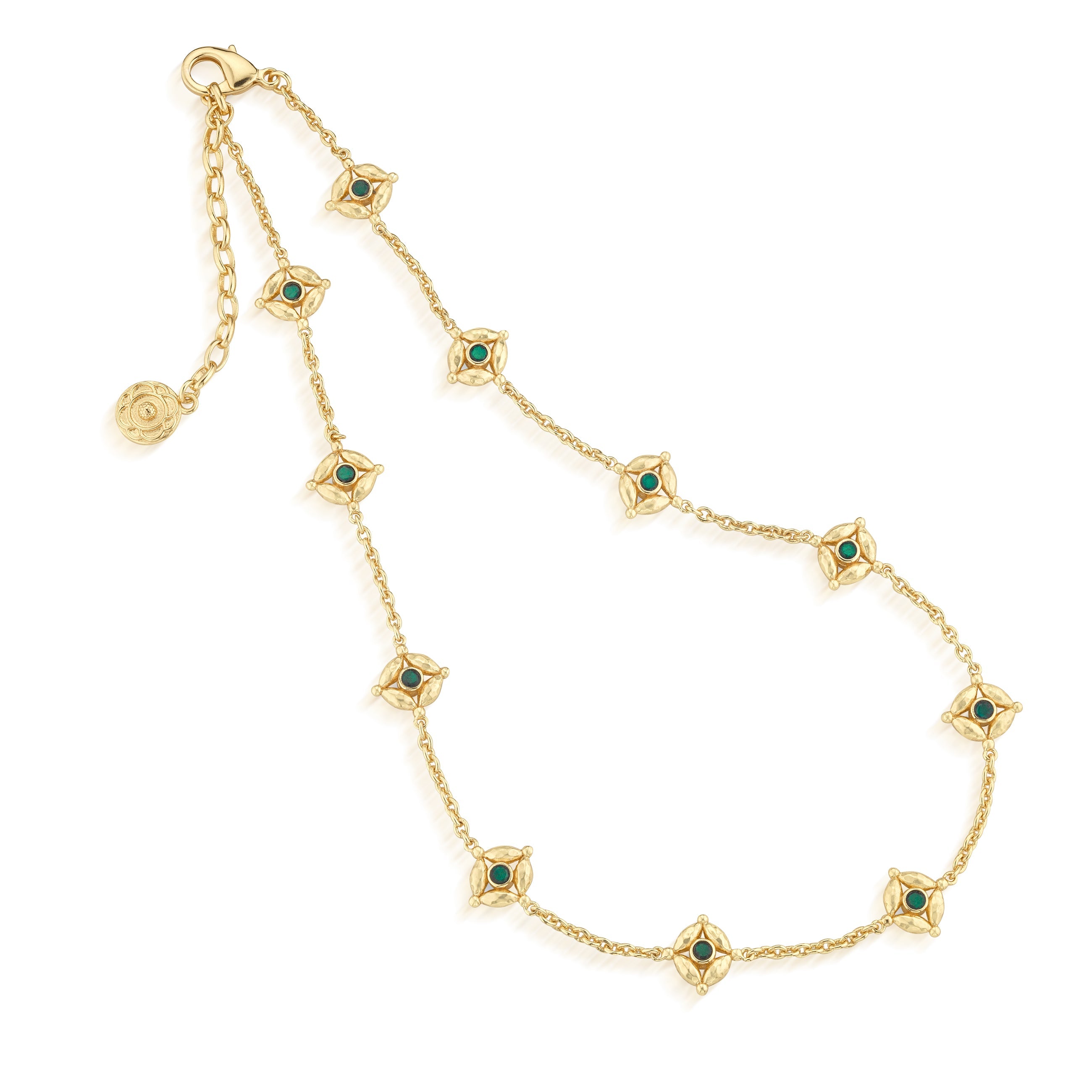 18" Blue Labradorite & Green Onyx Necklace