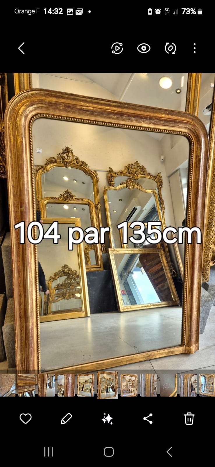 Louis Philippe Mirror 53x41