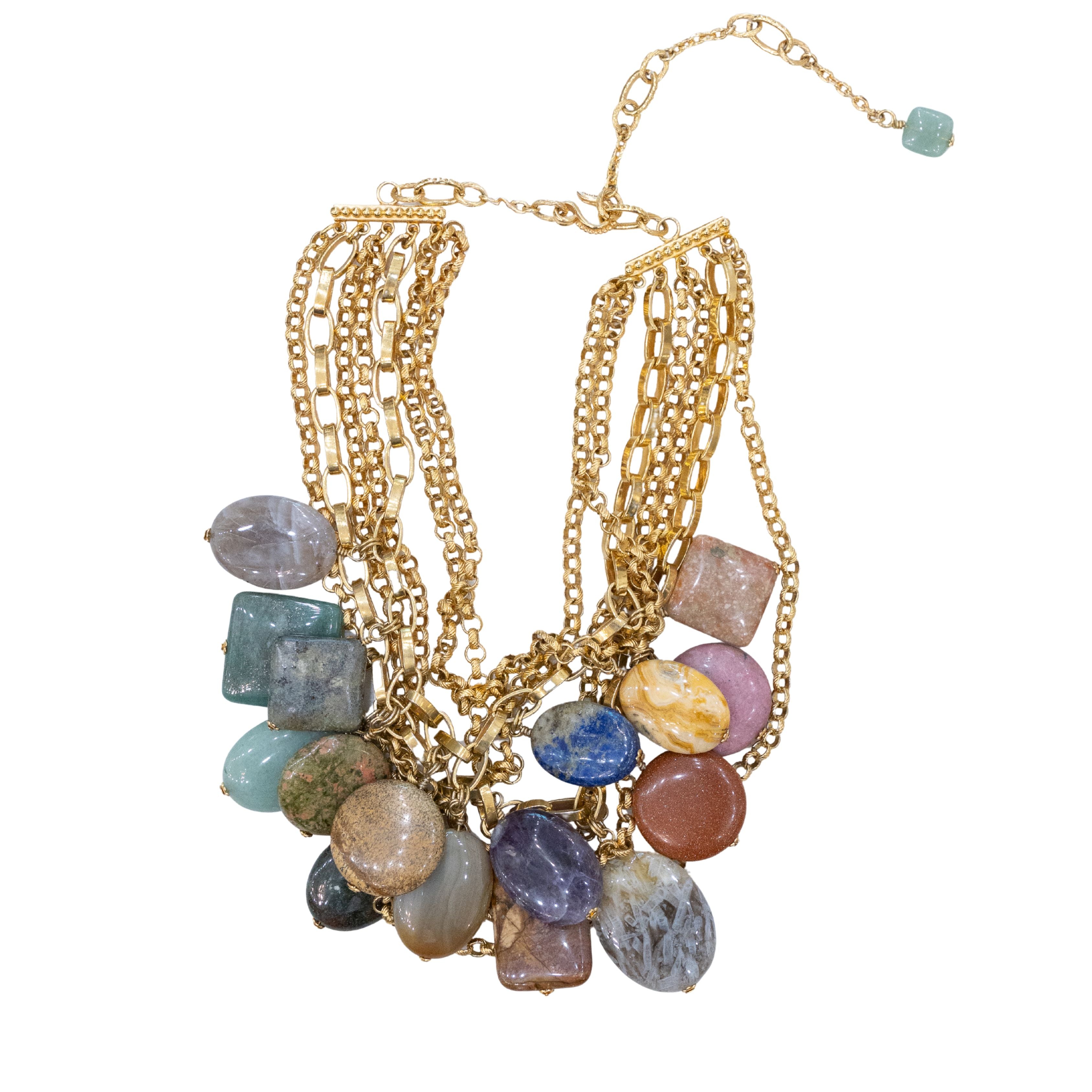 Multi-Strand Semi-Precious Stone Necklace