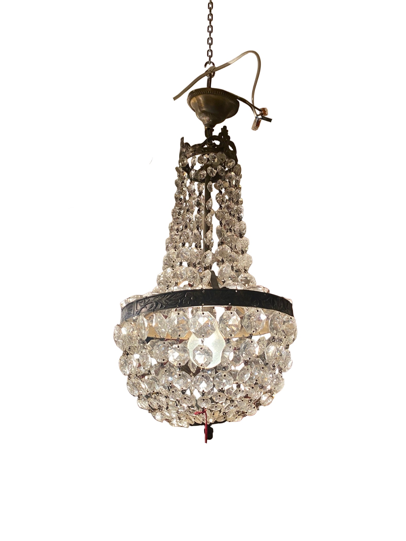 1920s Chandelier 18"H
