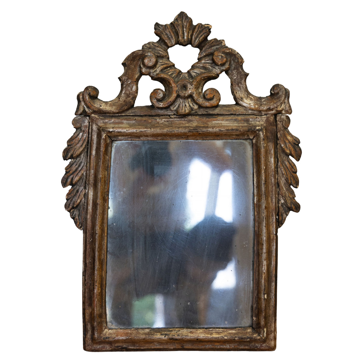 Ornate & Carved 18th C Italian Mirror