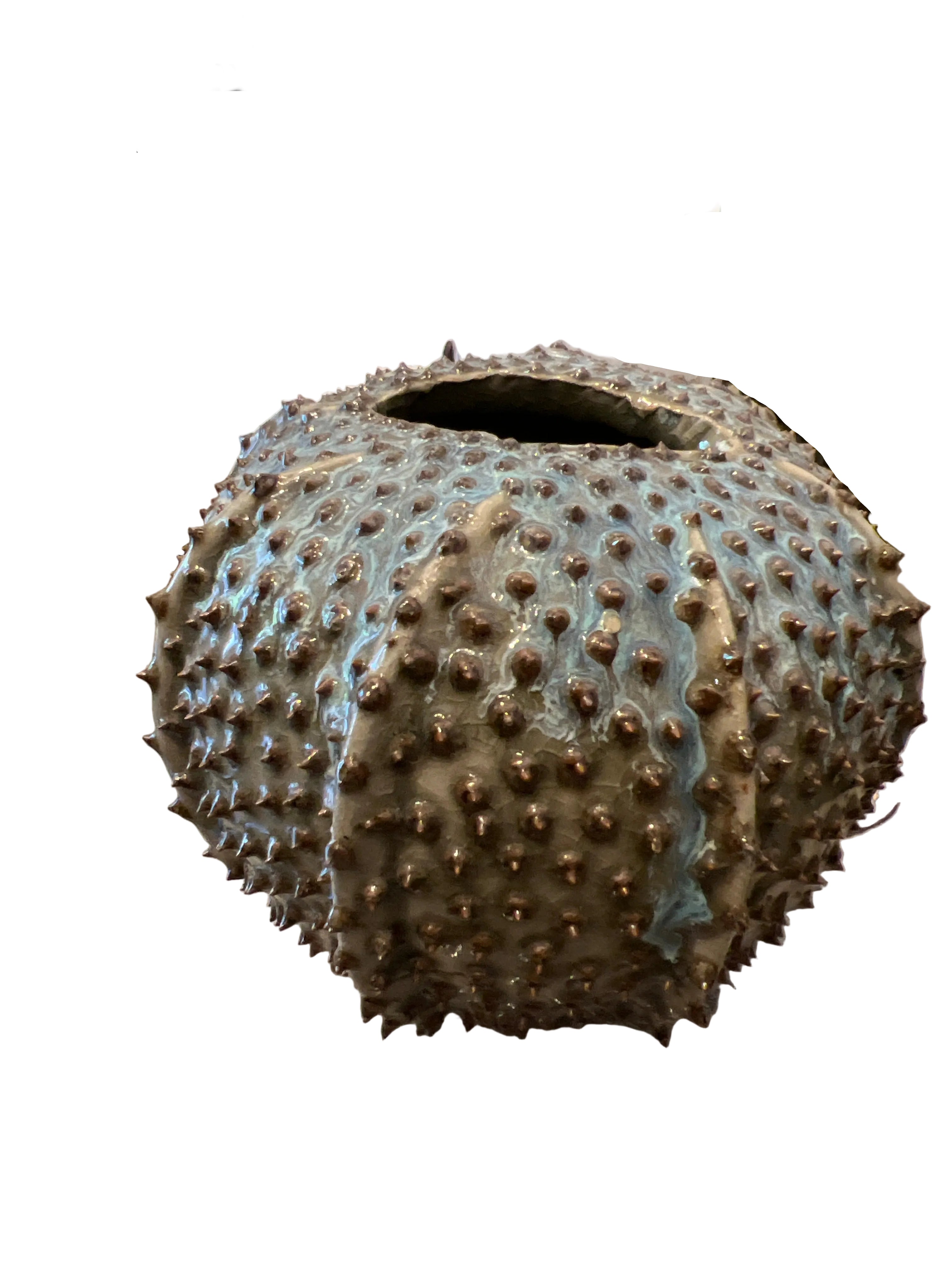 Small Blue Purple Urchin Pot