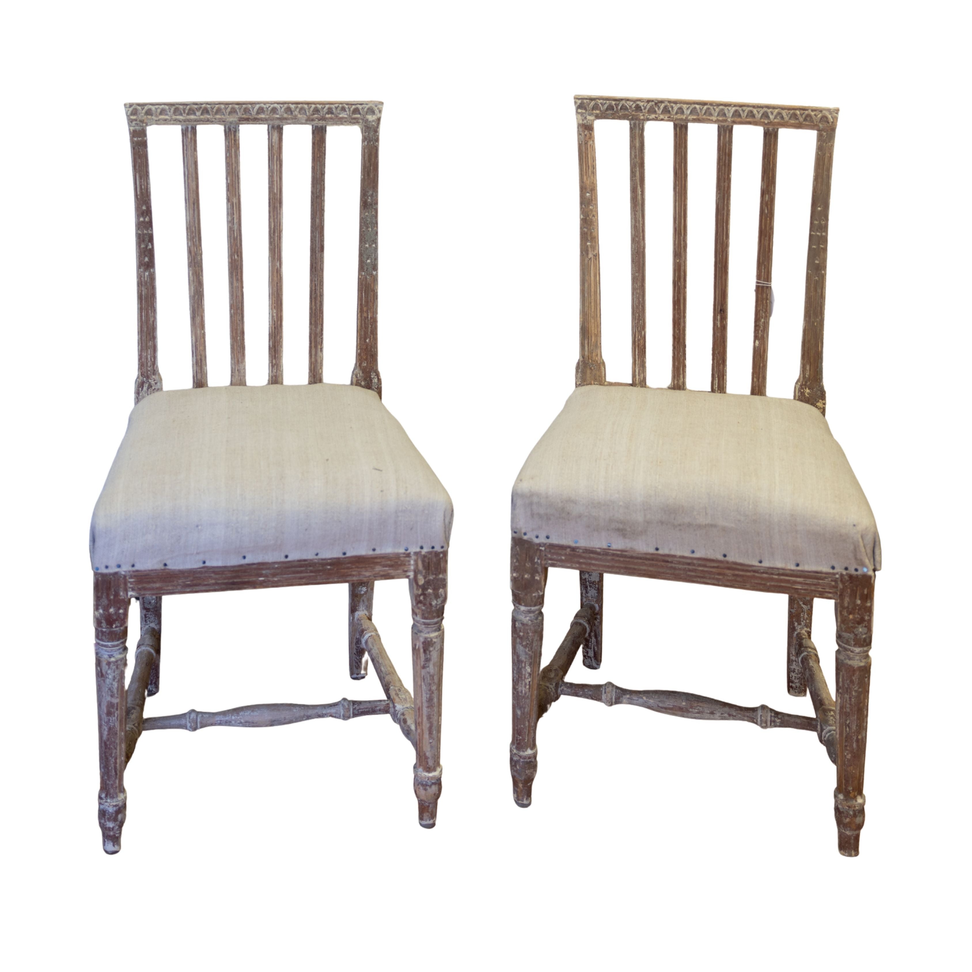 Pair of 18th C Swedish Chairs