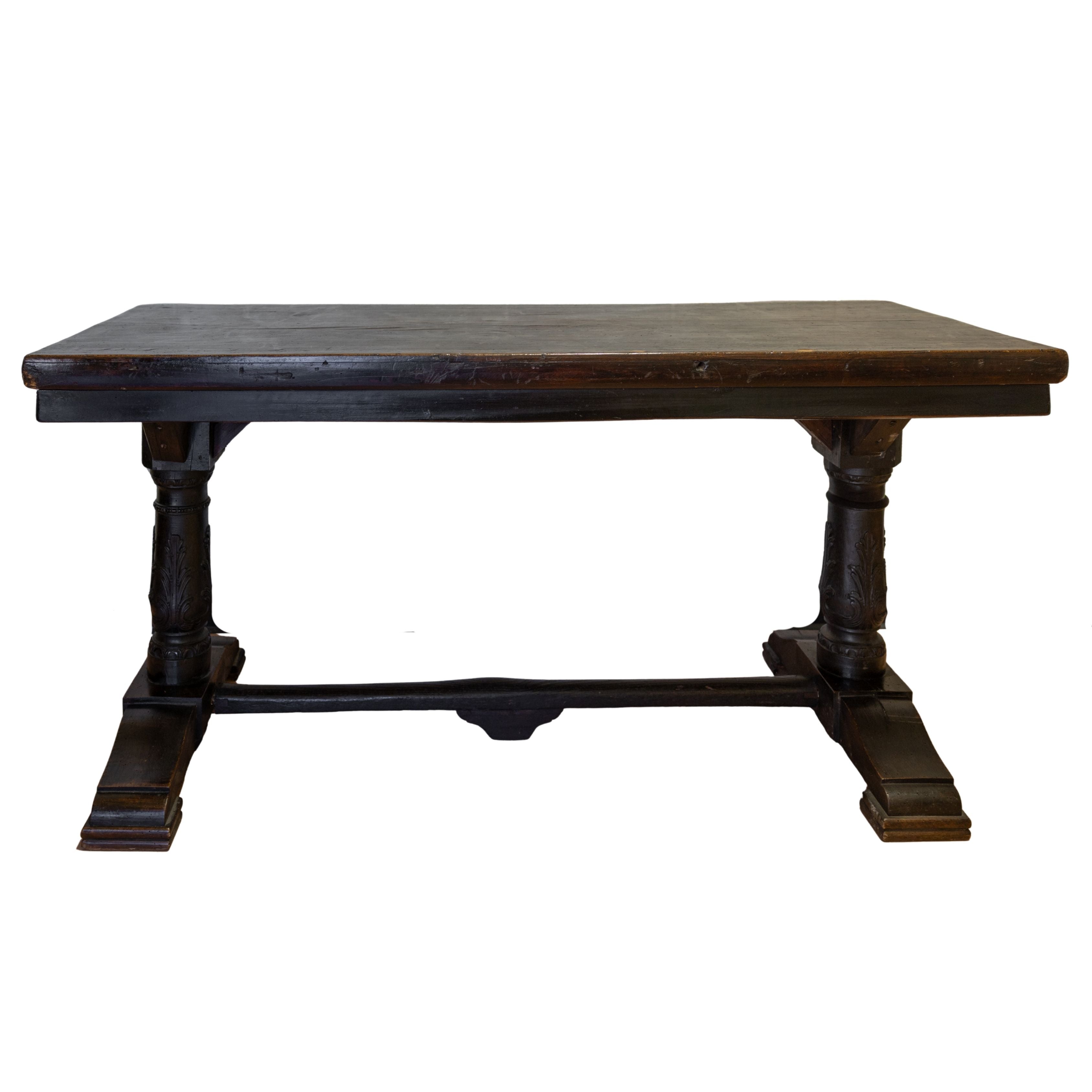 Italian Walnut Dark Wood Console