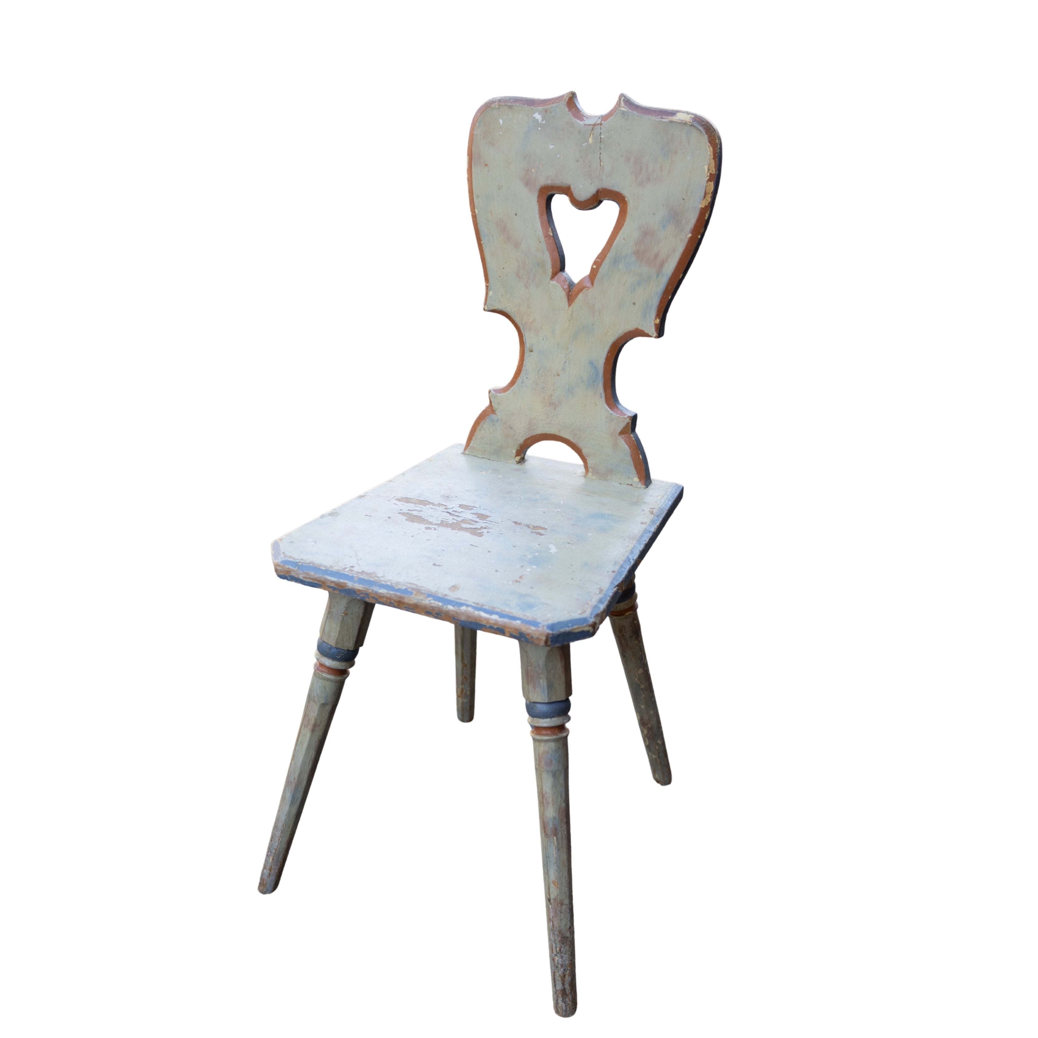 Swedish Wooden Painted Chair