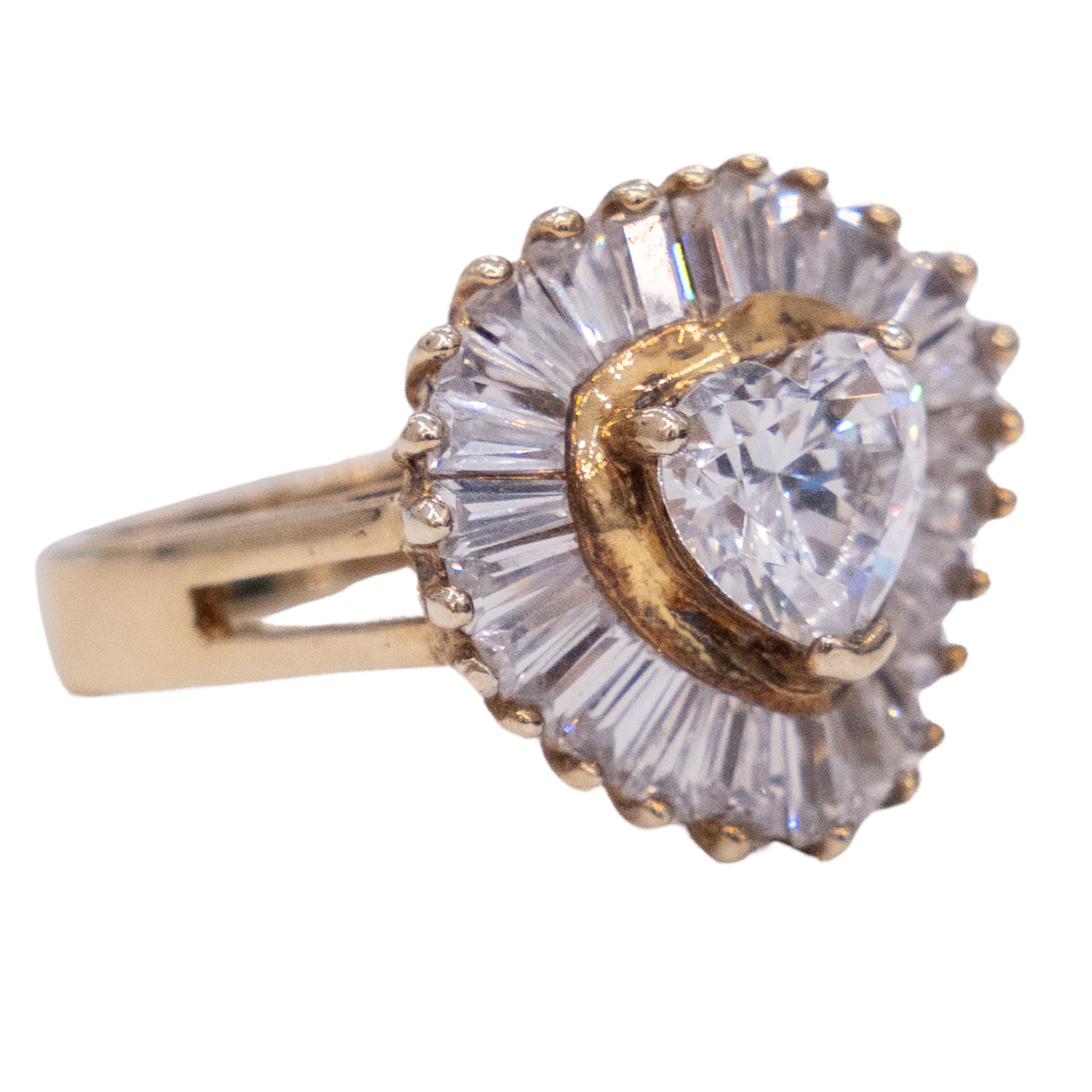 Crystal Heart Ring