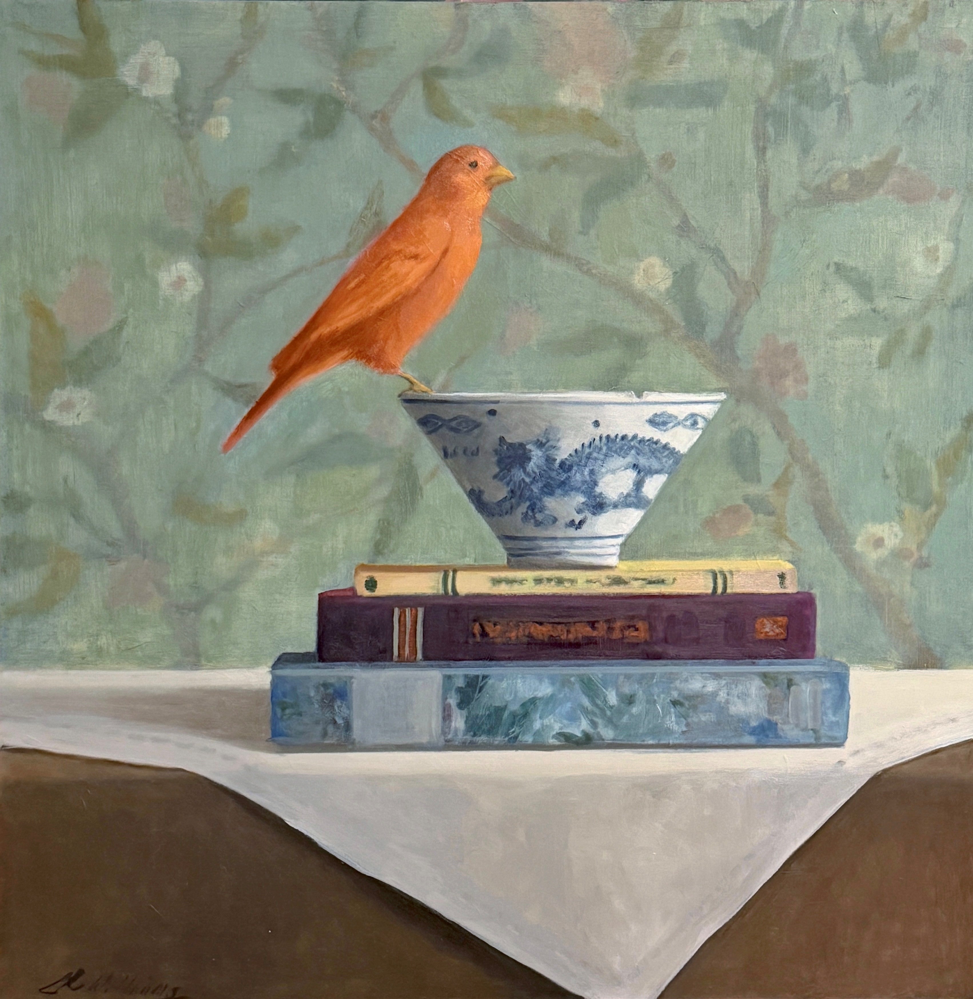 Ginny Williams - The Canary and the Dragon (24 x 24)