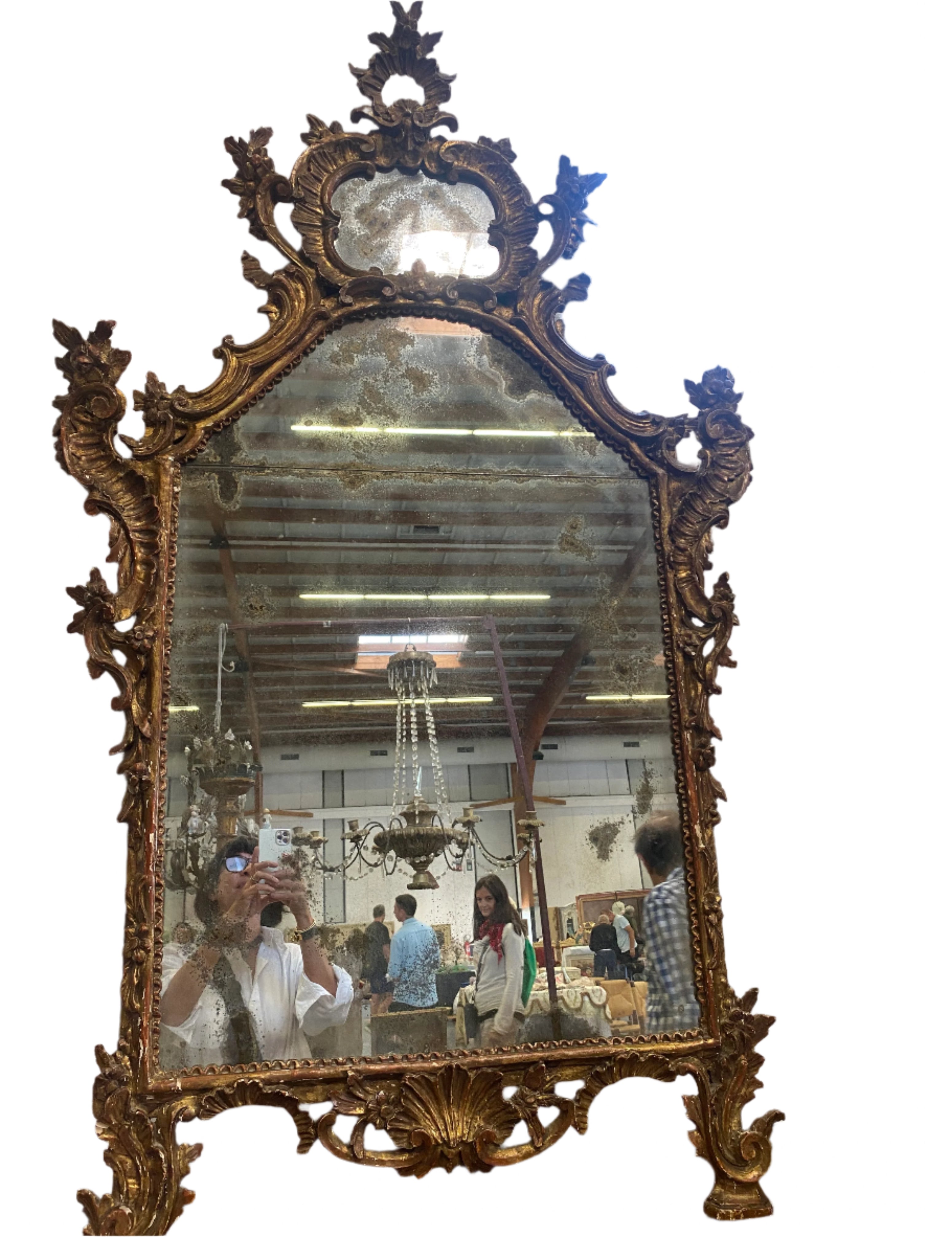 Carved Napolitan Mirror 60x35