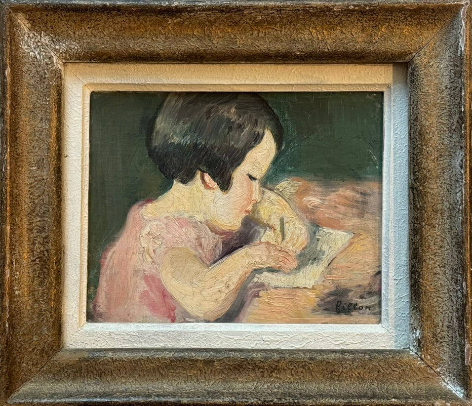 Heritage - Girl Reading by Fillon (12 x 14)