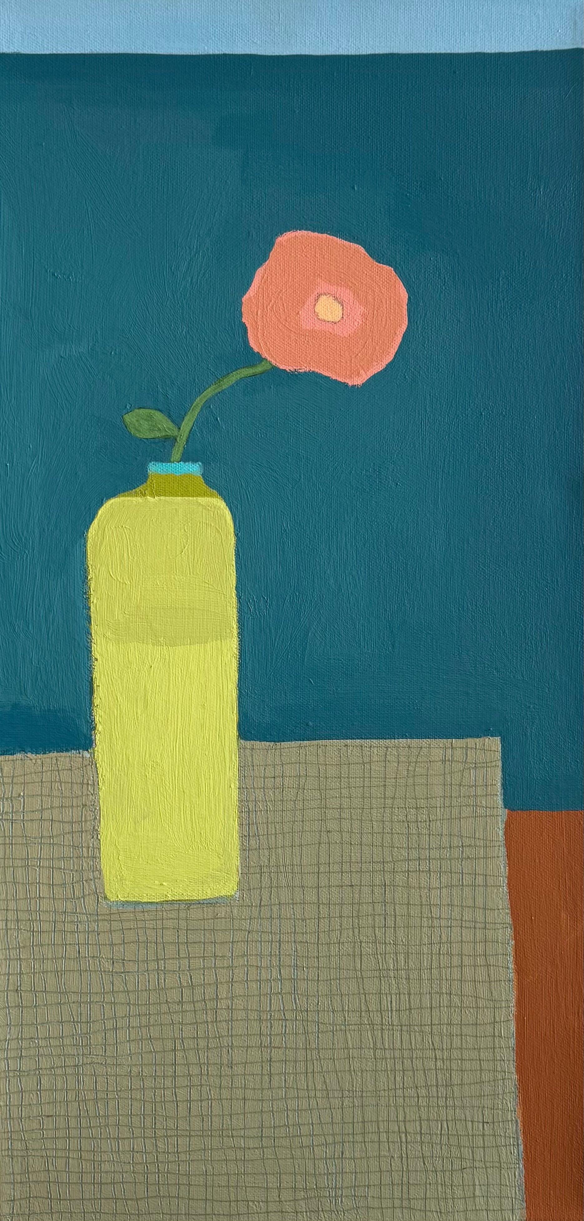 Ellen Rolli - Interior with Vessel and Floral Stem (24 x 12)
