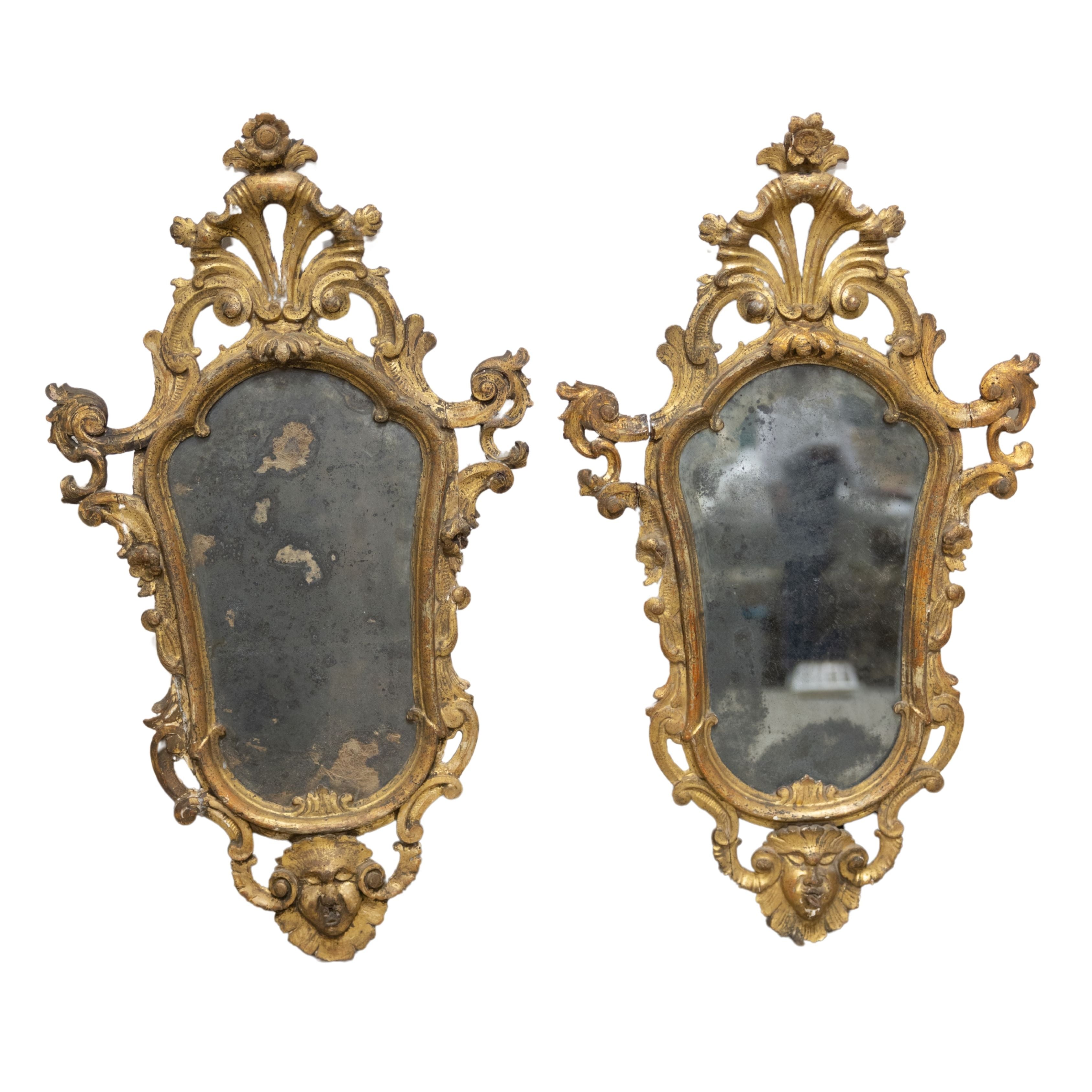 Pair of Mirrored Sconces