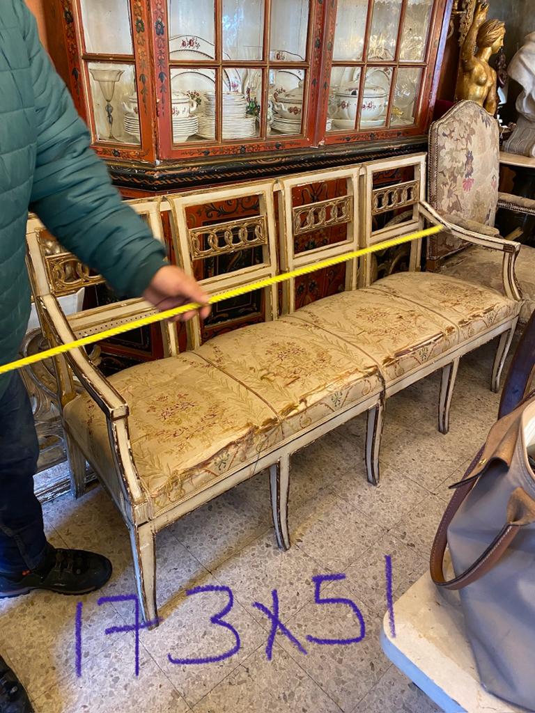 18th C Neoclassic Wood Bench