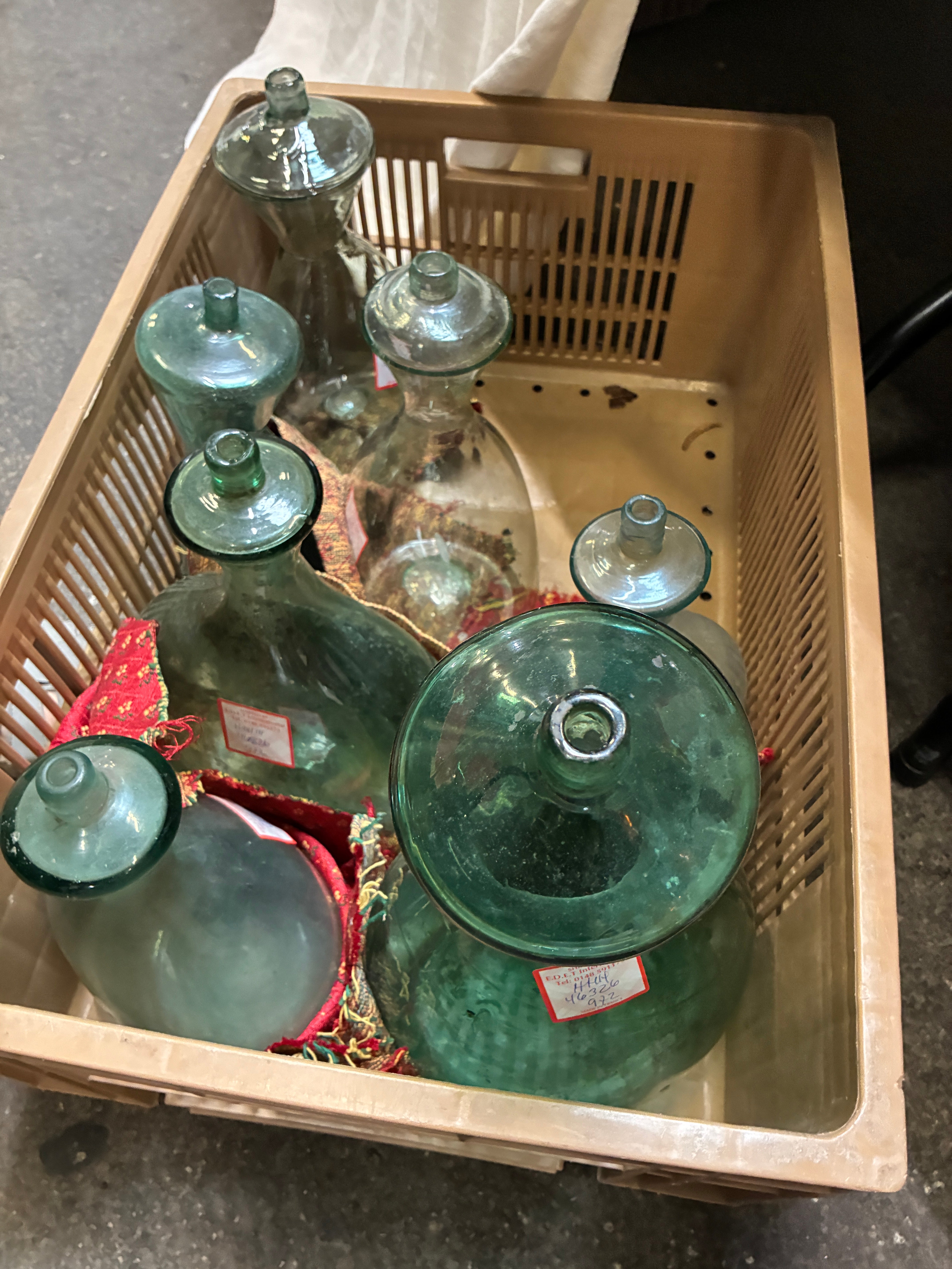 Antique Glass Feeding Bottle for Farm Animals