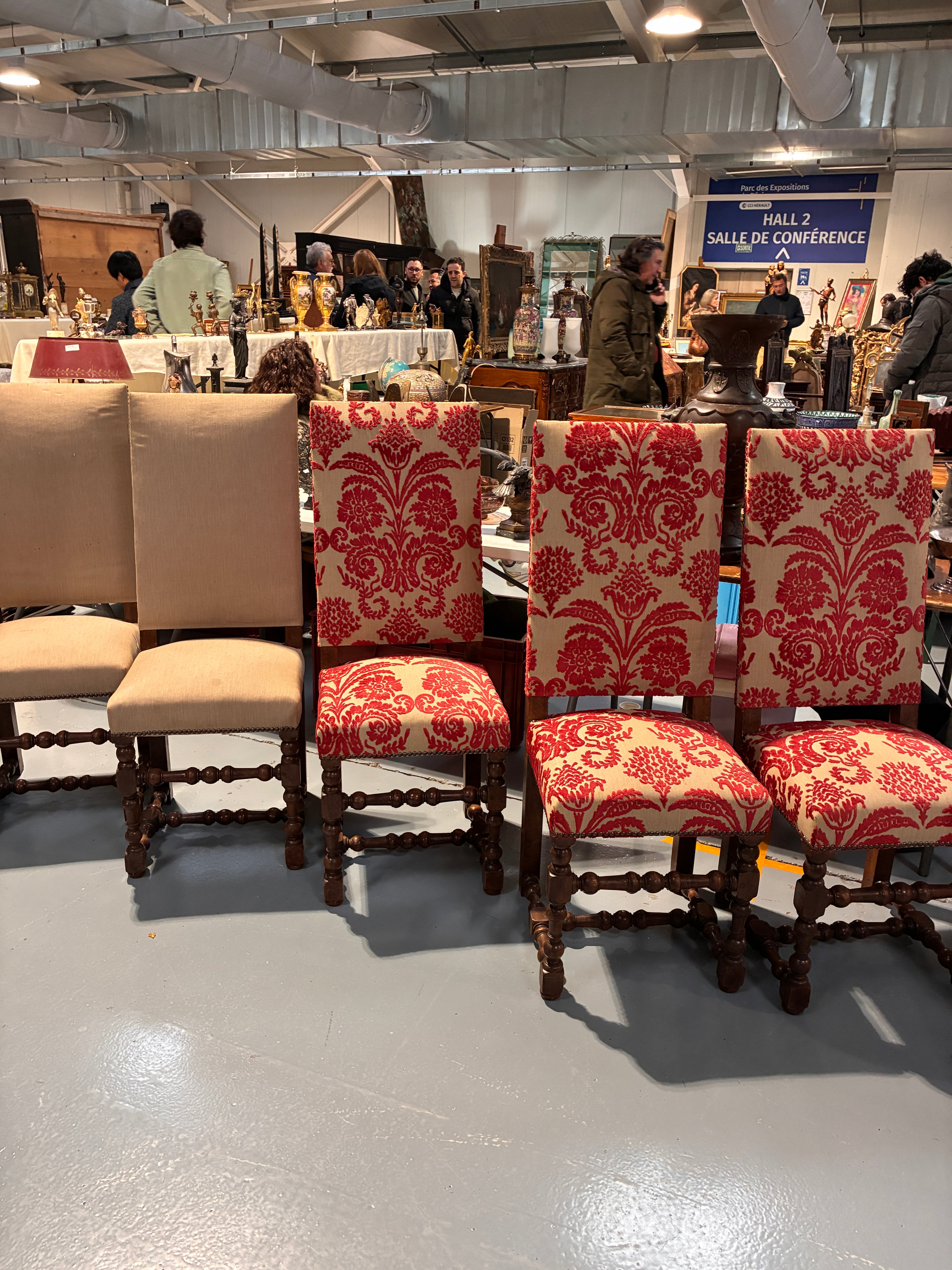 Set of 6 Louis XIII Dining Chairs