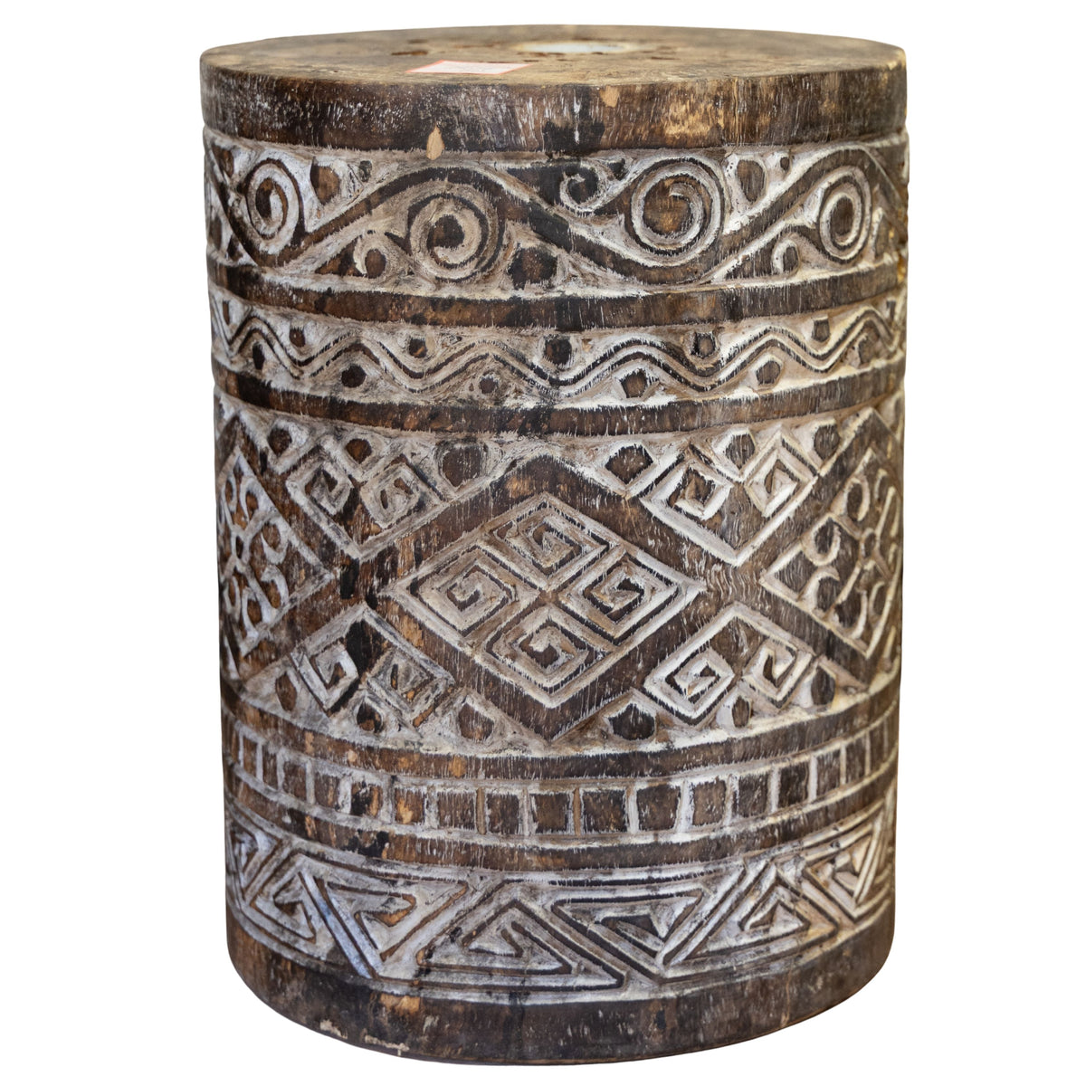 Wooden Stool from Vintage Fabric Bobbin