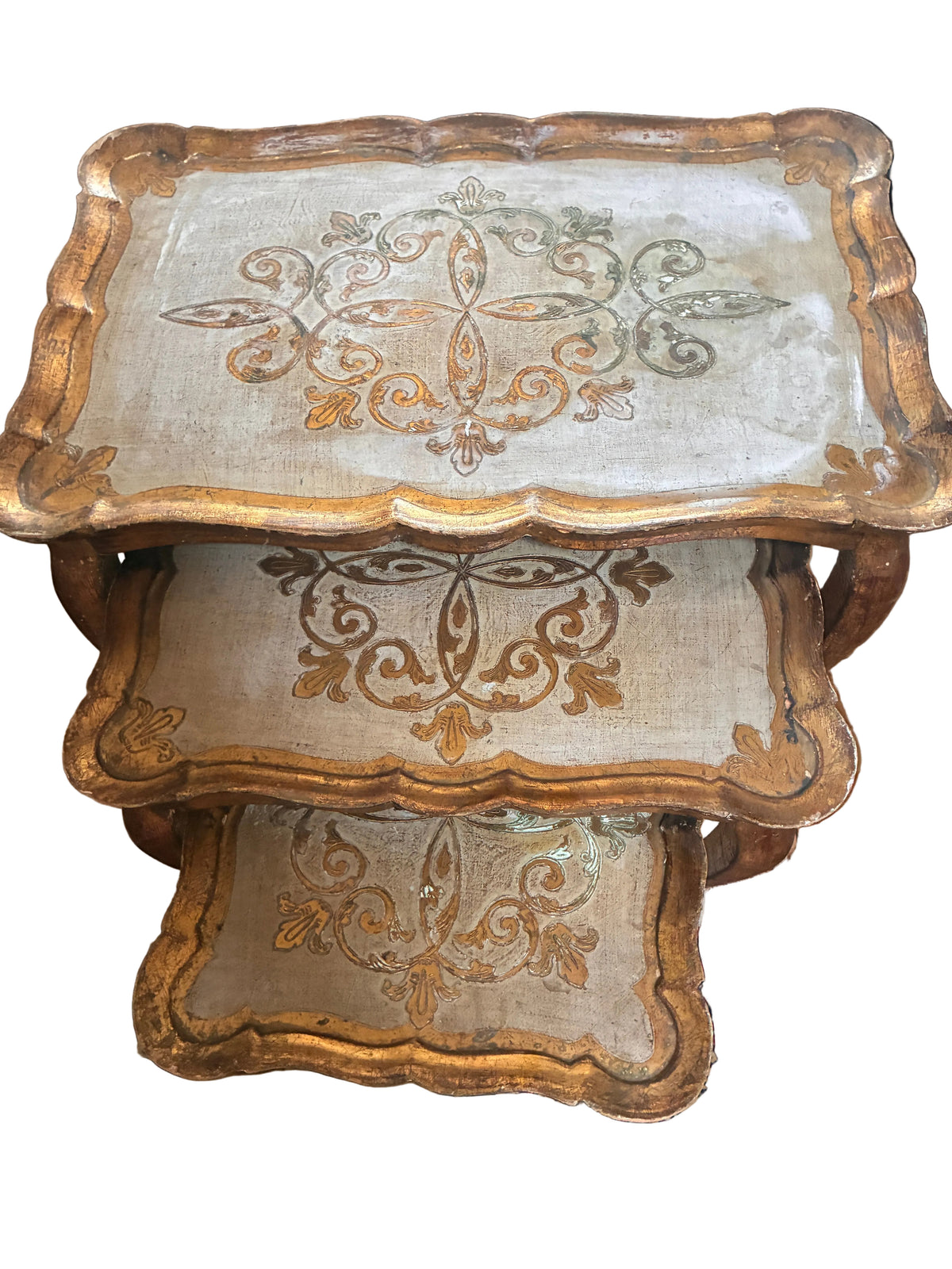 Set of Vintage Florentine Nesting Tables