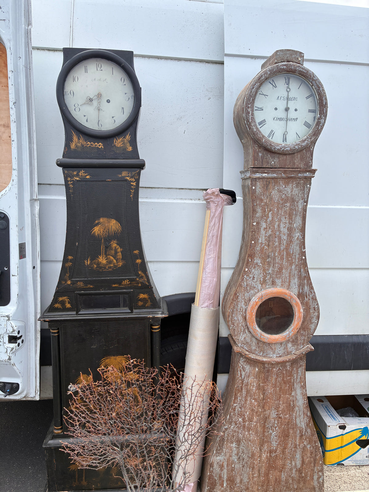 Japanned Mora Clock