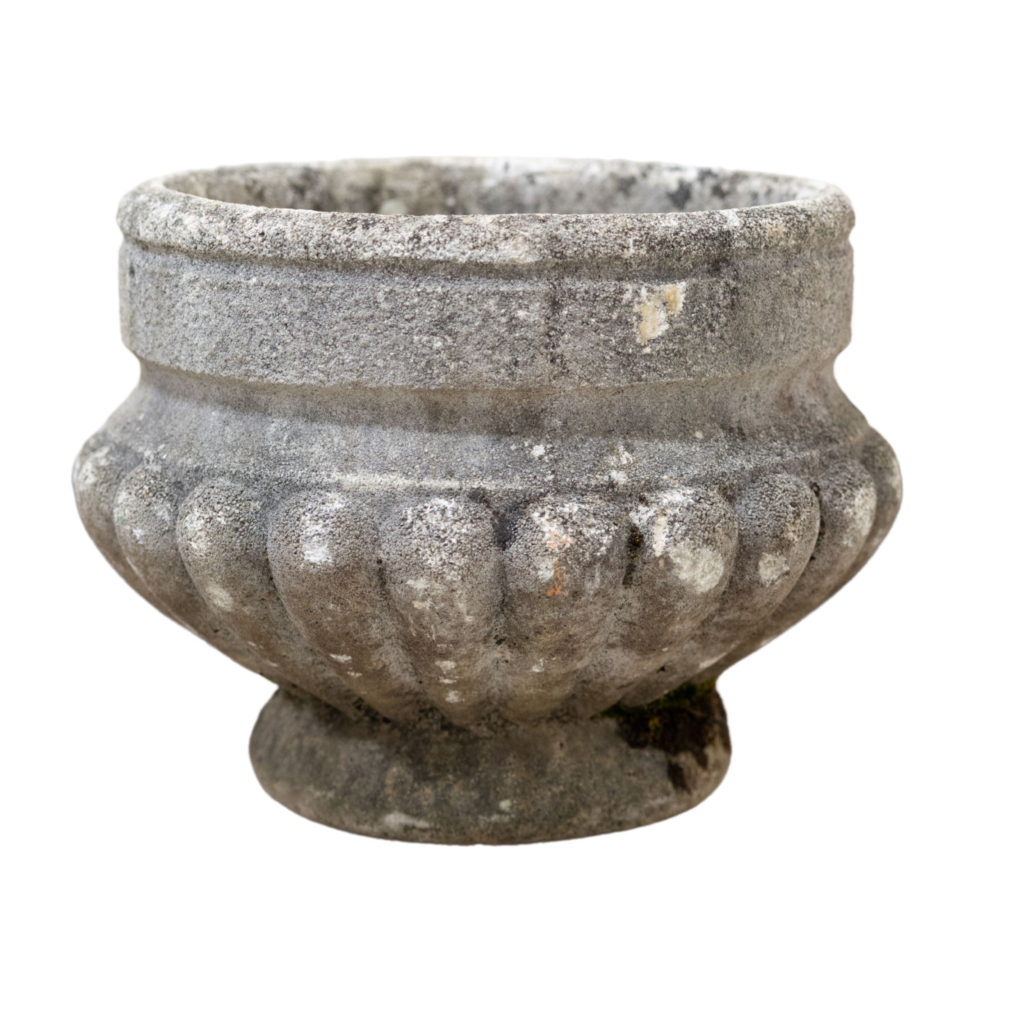 Concrete Jarre with Beaded Top