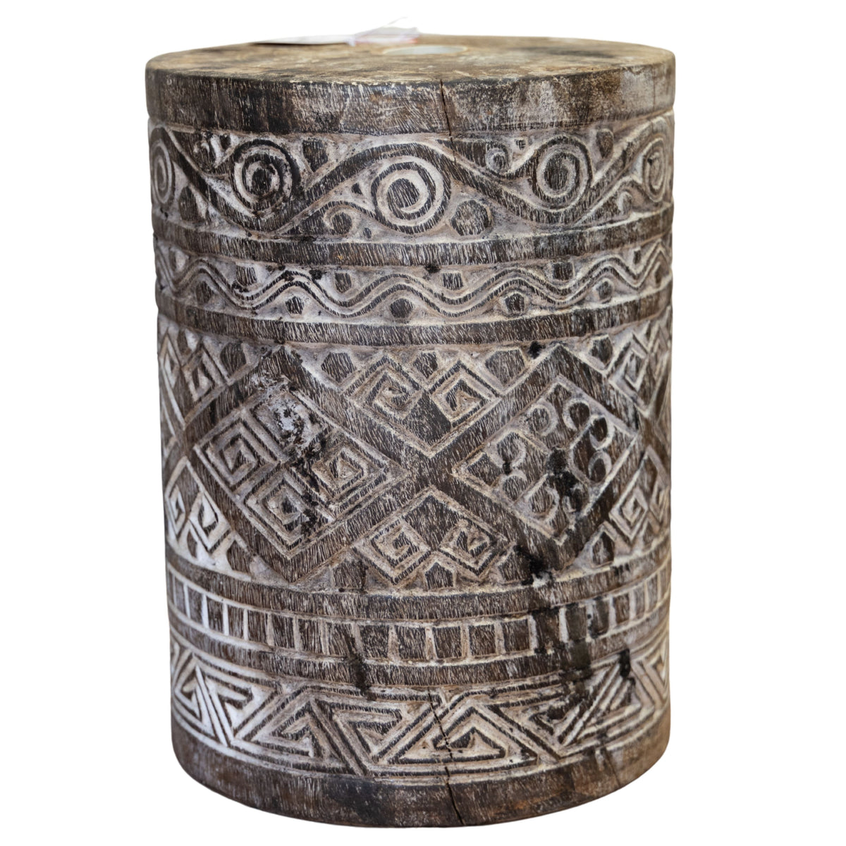 Wooden Stool from Vintage Fabric Bobbin