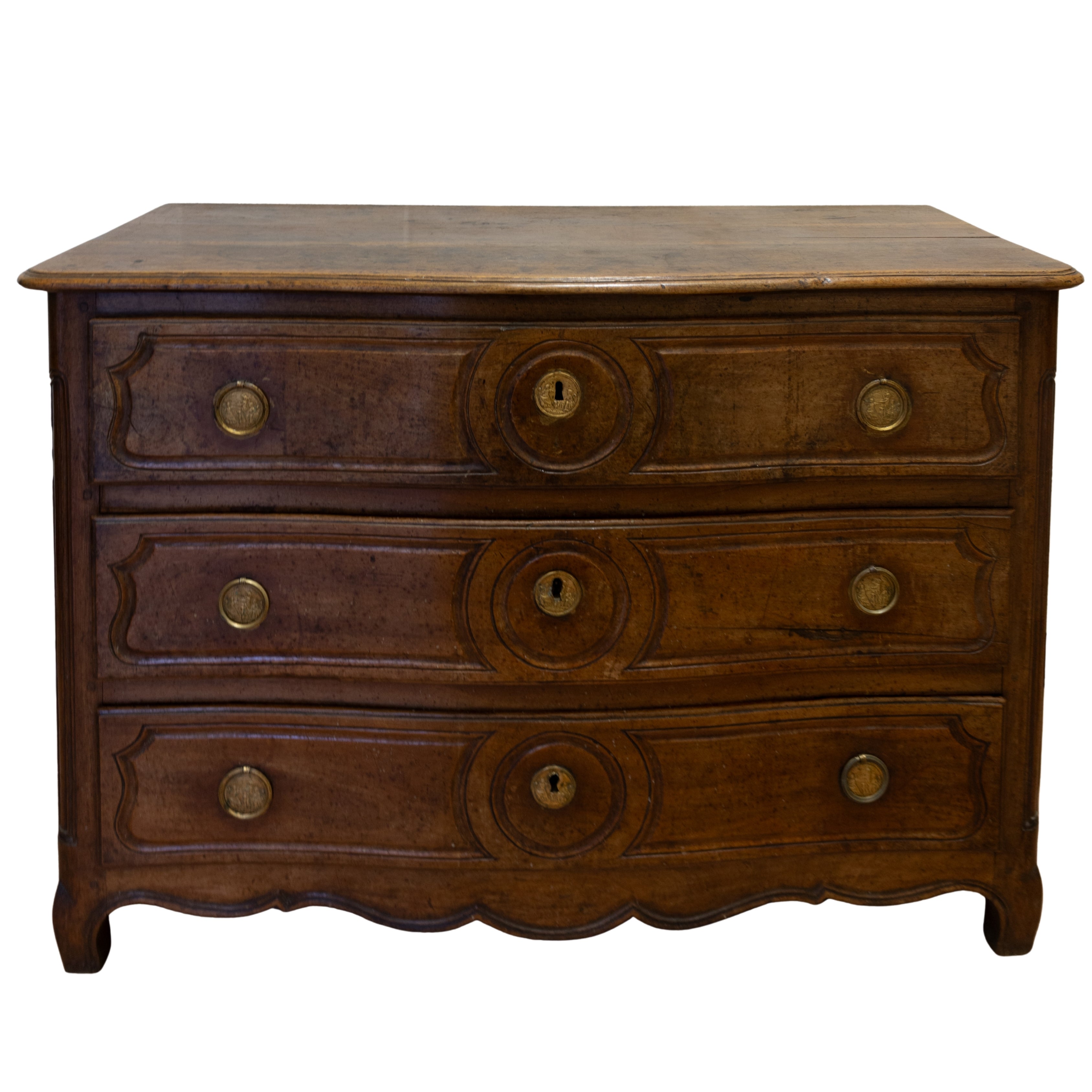 18th C Walnut Commode 54"L