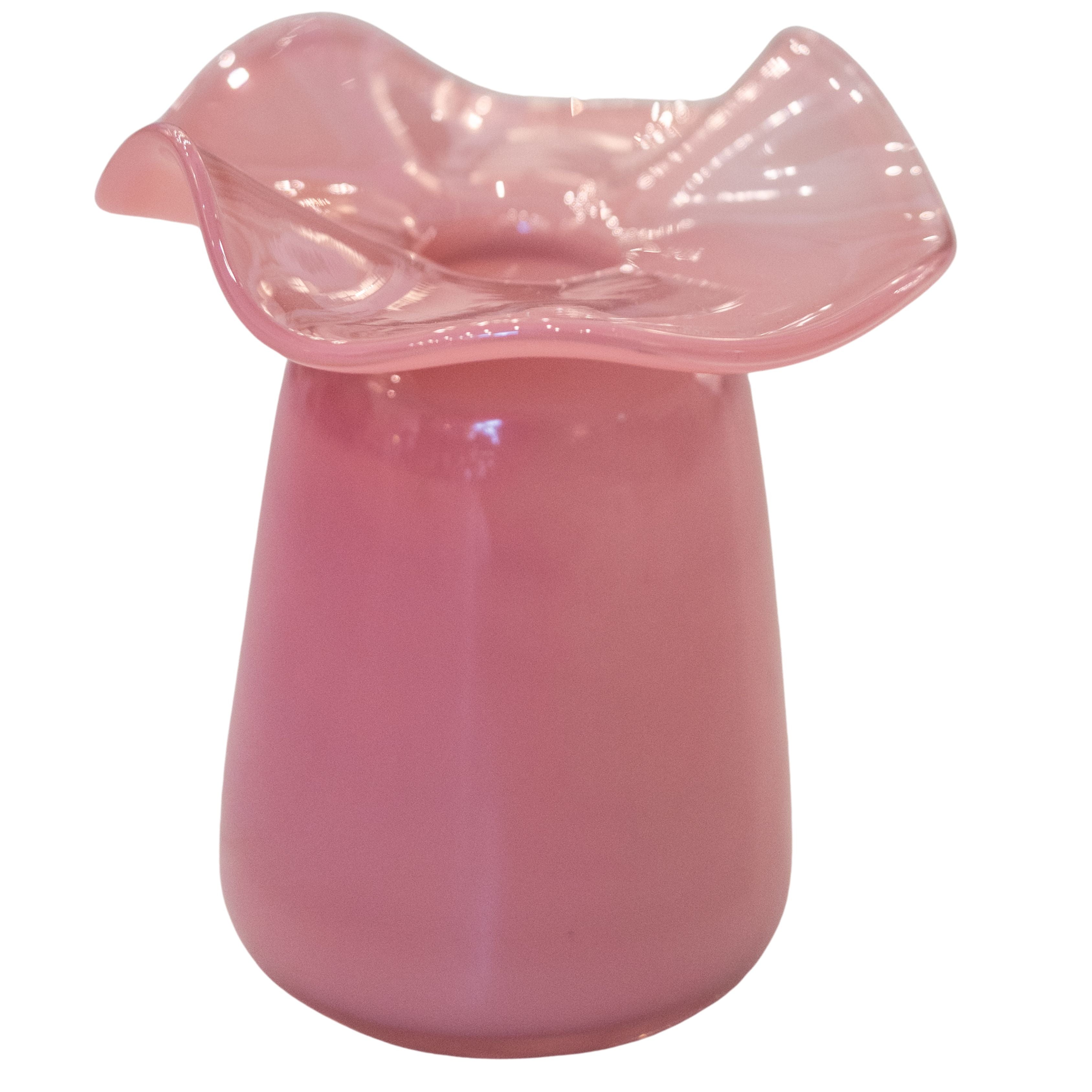Pink Ruffle Bud Vase