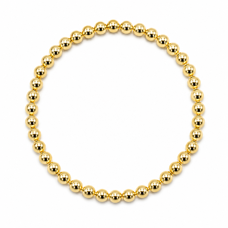 5mm Karma 14K GF Bracelet 7"