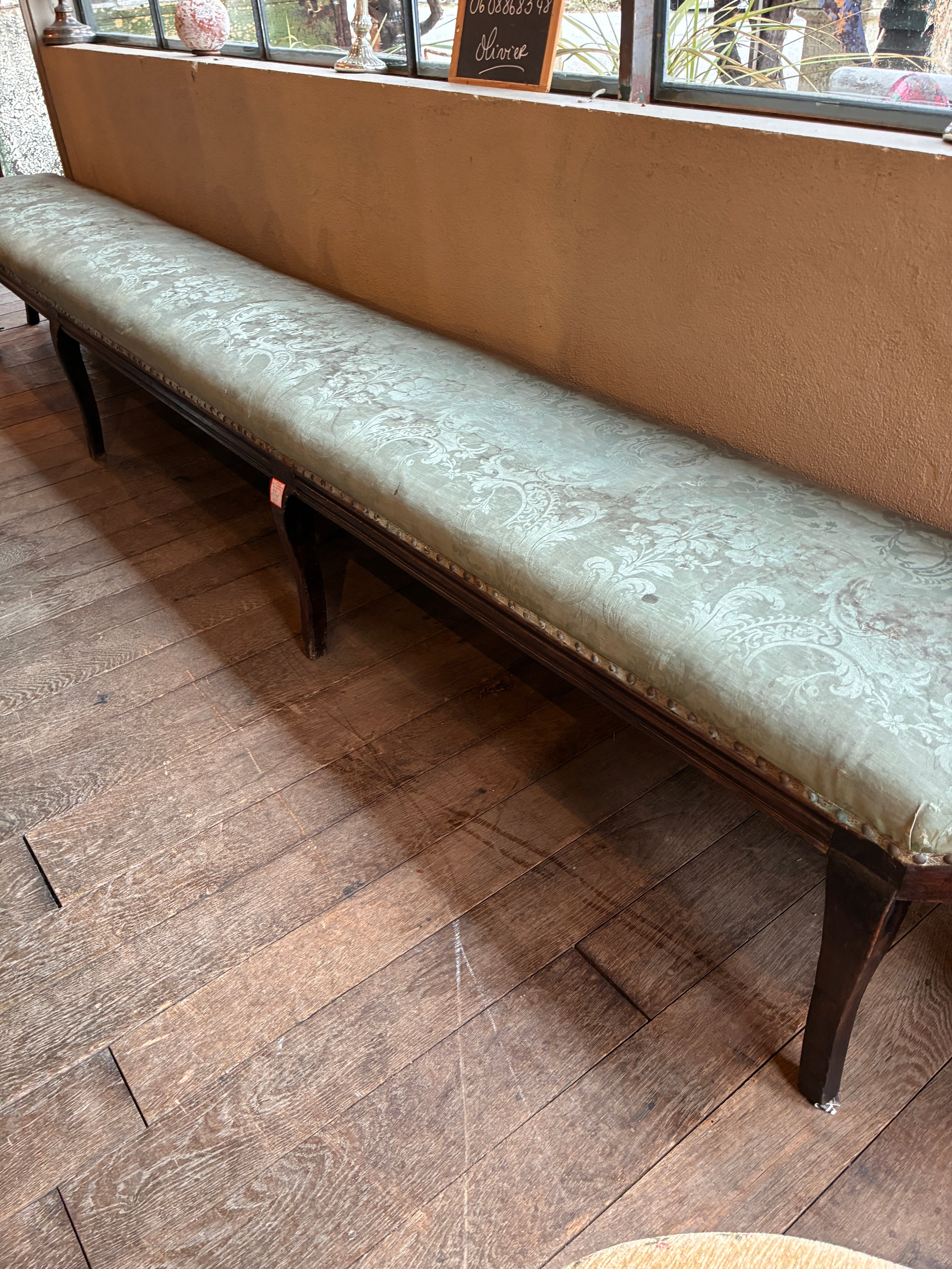 18th C Bench from Museum in Burgundy