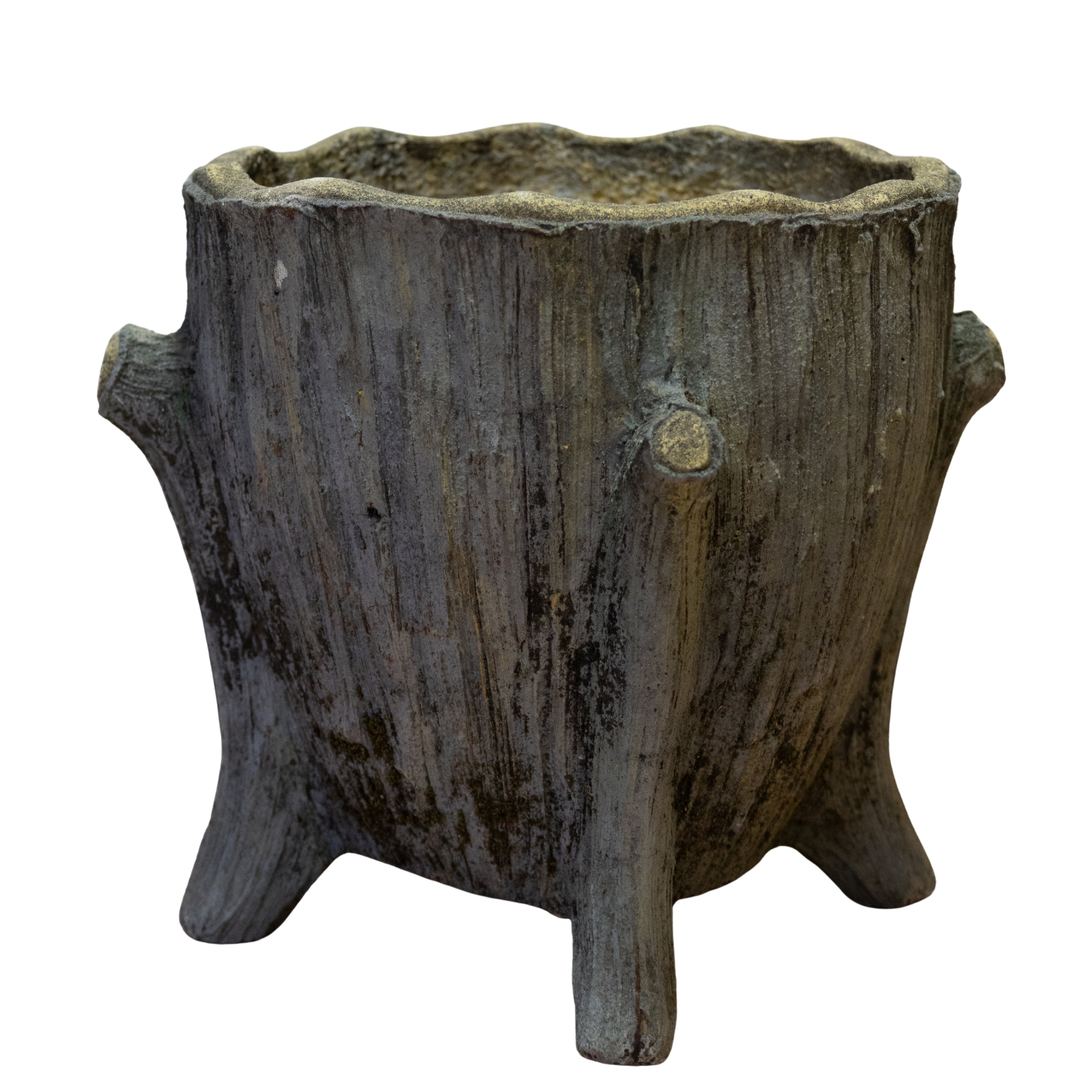 Faux Bois Planter 18x17H