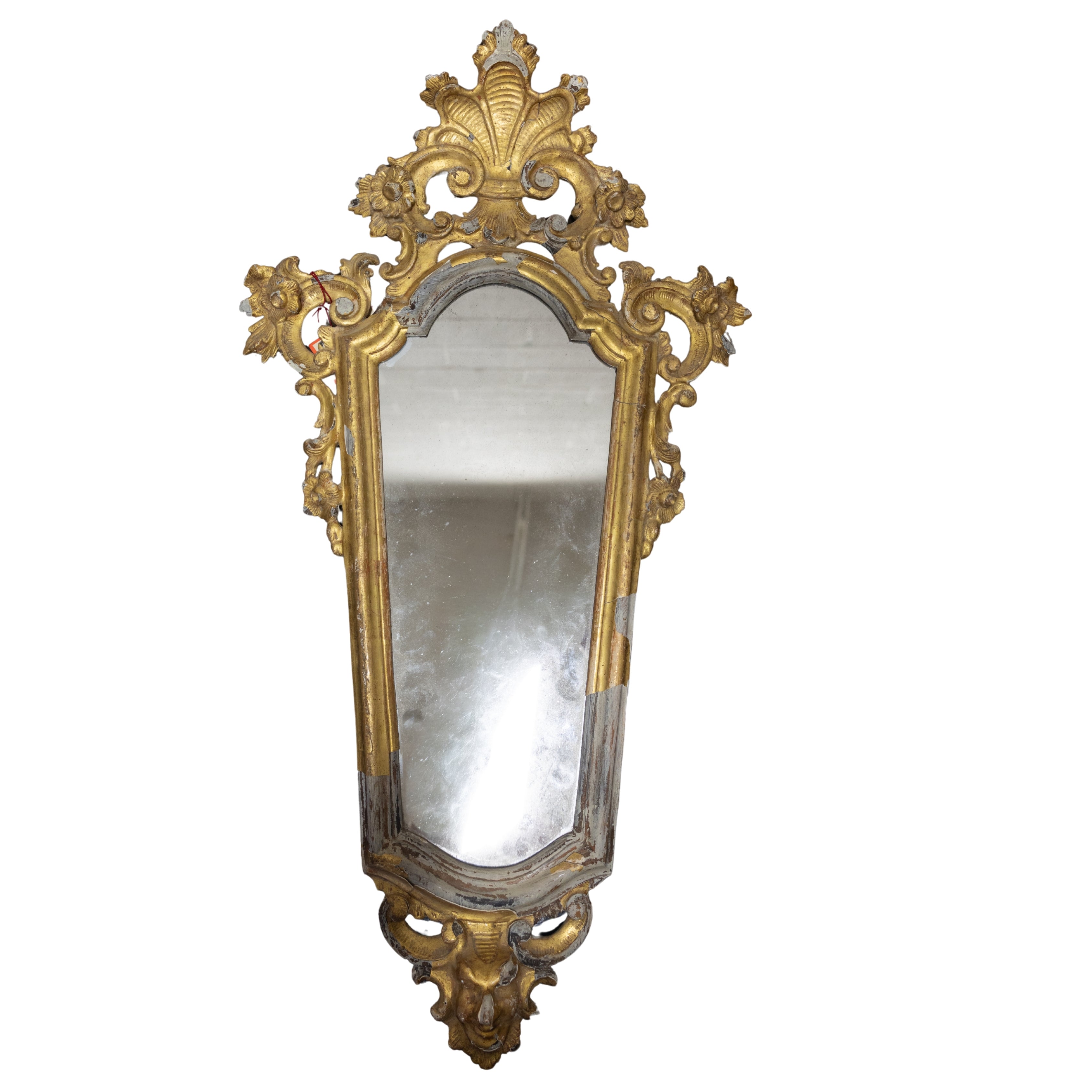 Ornate Distressed Mirror