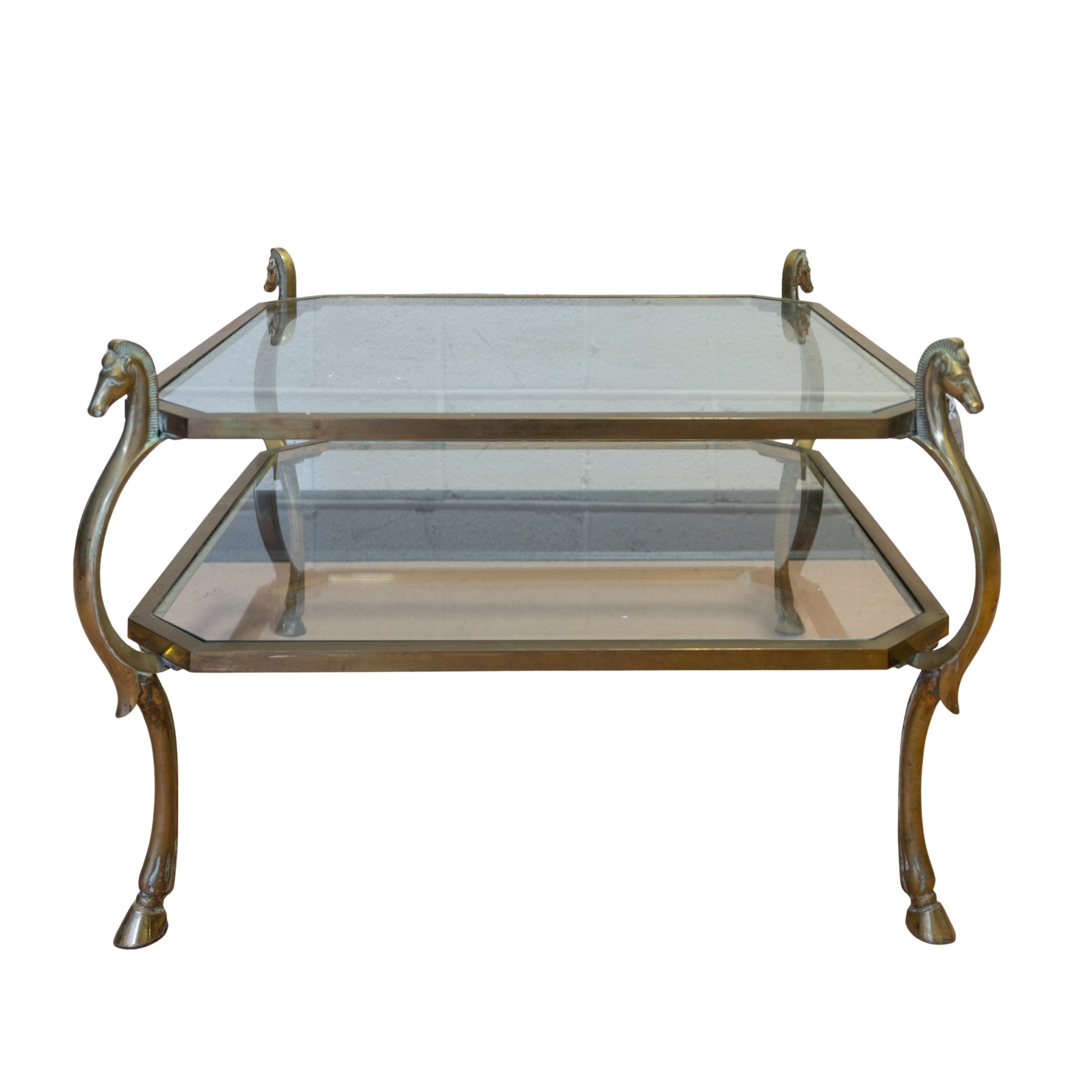 Jansen Brass Equestrian Coffee Table
