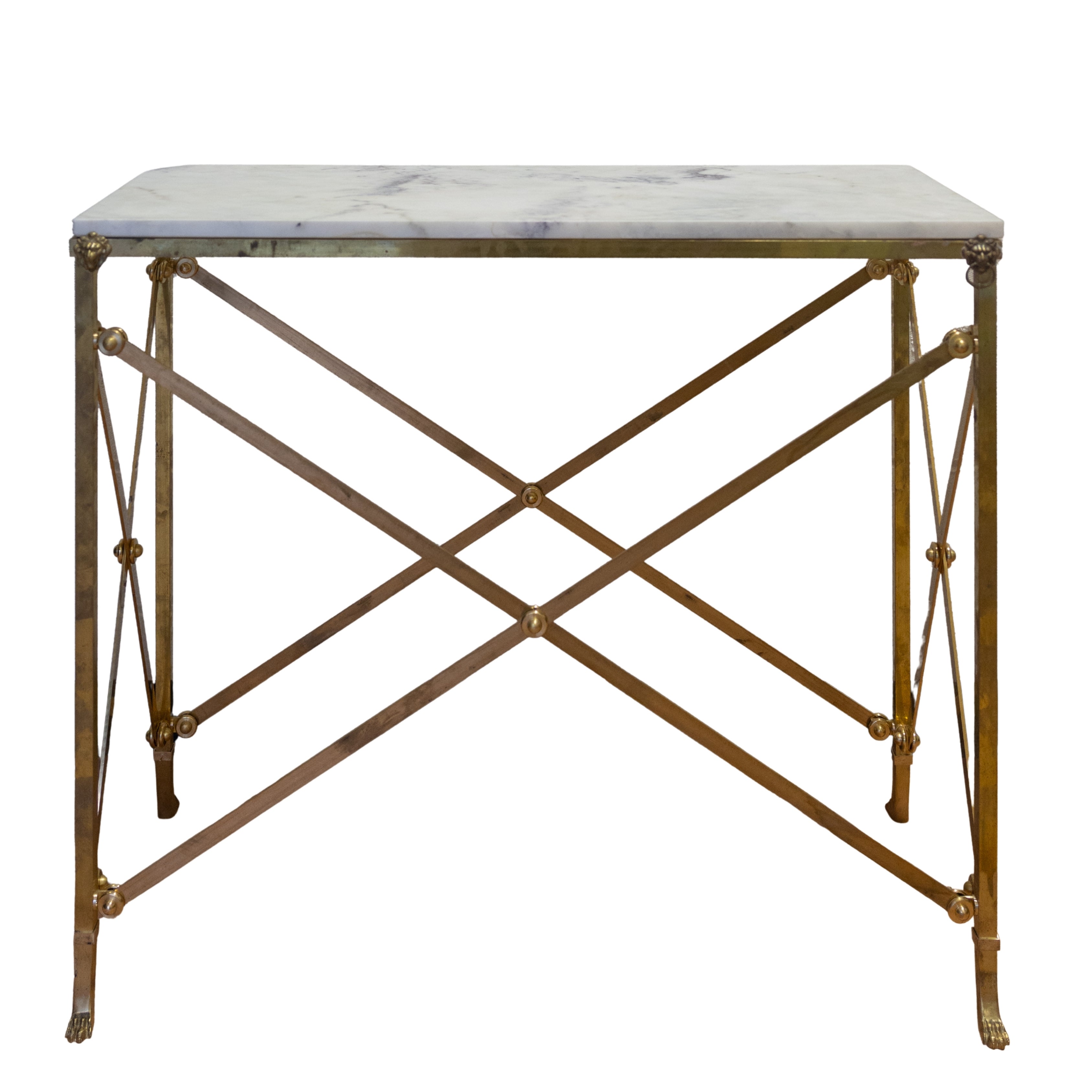 Marble & Brass Console