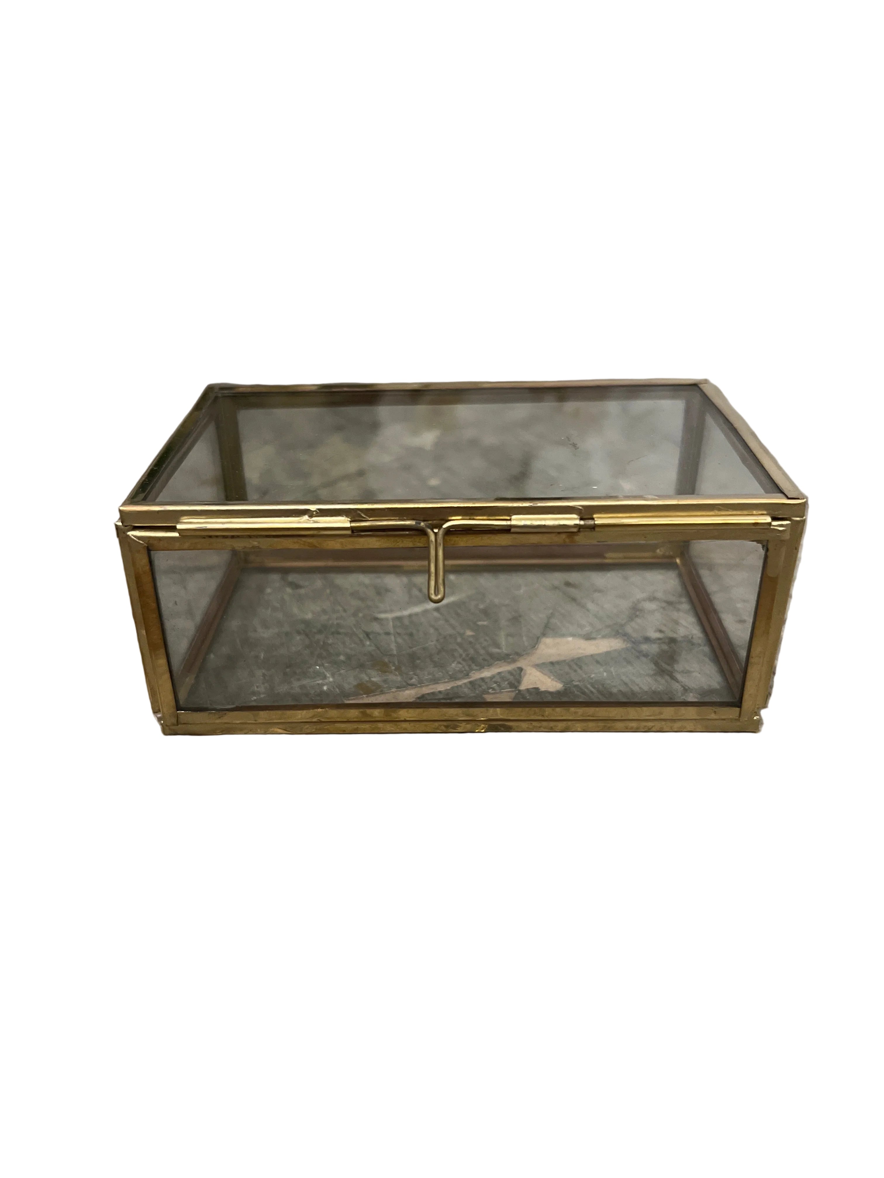 Small Brass & Glass Box