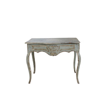 Load image into Gallery viewer, Louis XV Style Painted Blue Table with Drawer