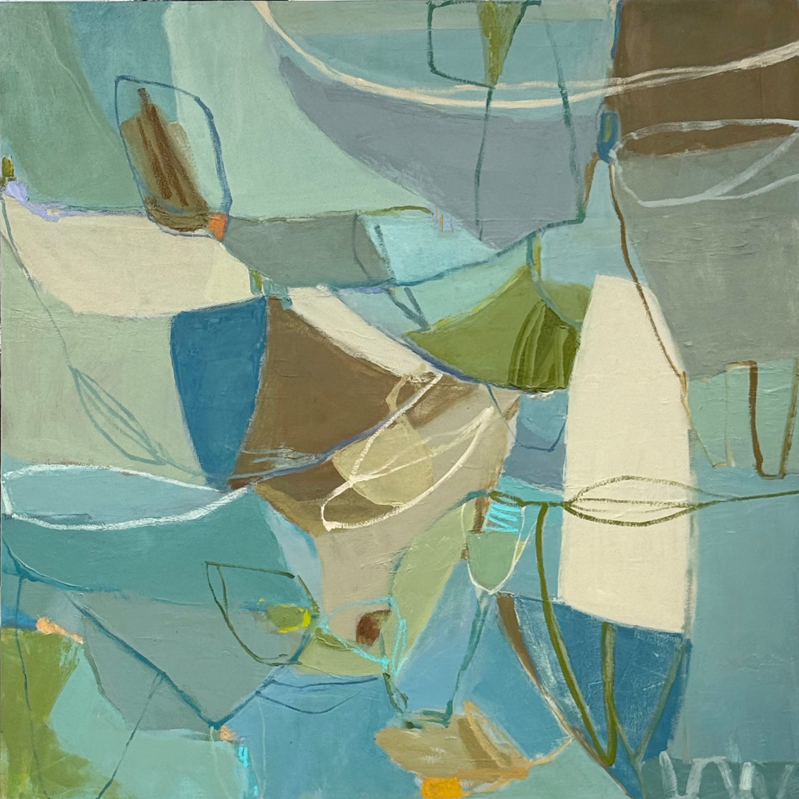 Chris Shands - A Day At The Beach (40 x 40)