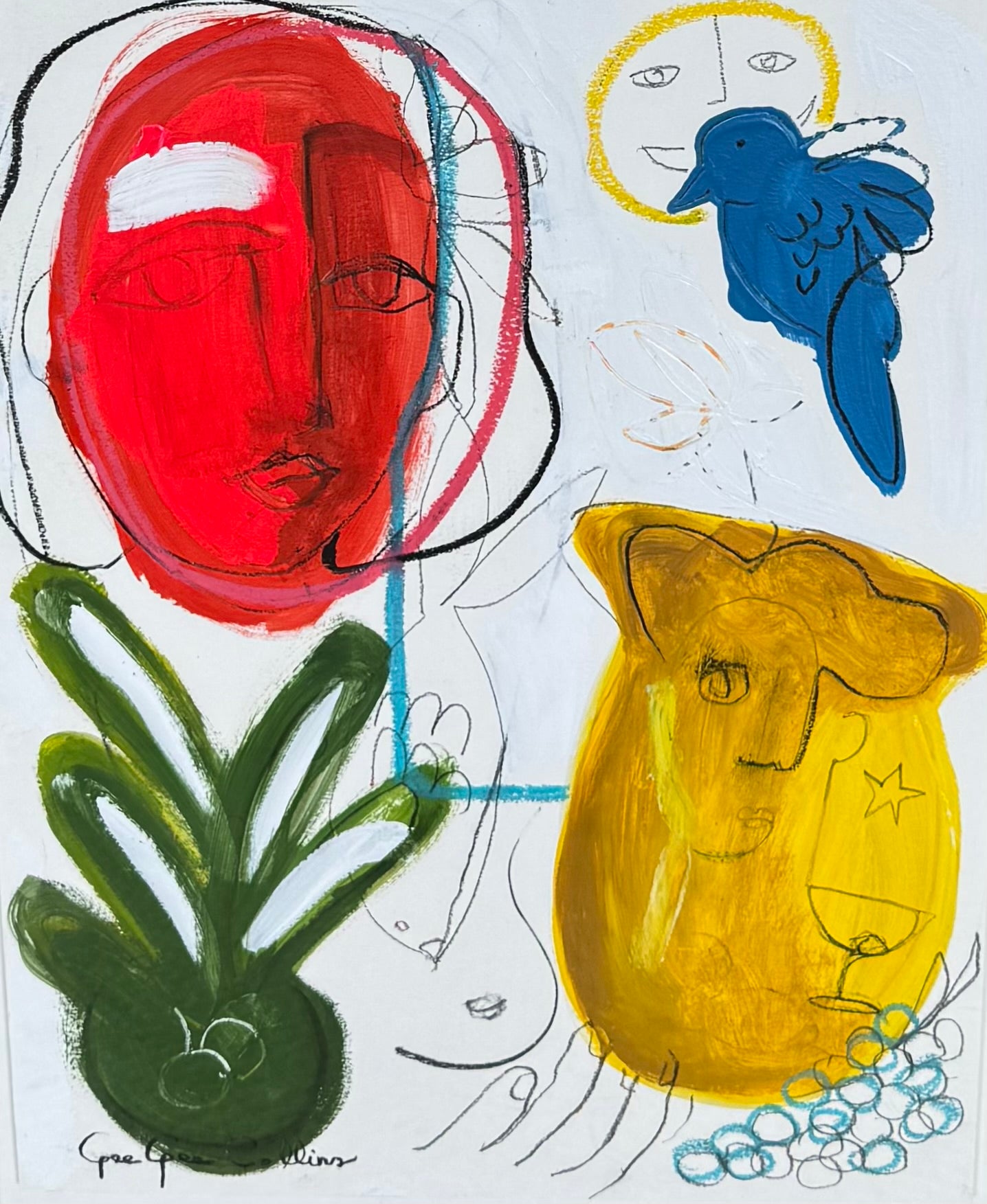 Gee Gee Collins - A Seat at the Table (24 x 18)