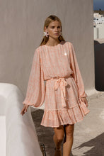 Load image into Gallery viewer, Bali Pink Long-Sleeve Short Dress