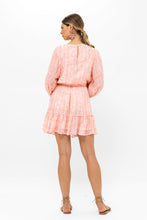 Load image into Gallery viewer, Bali Pink Long-Sleeve Short Dress
