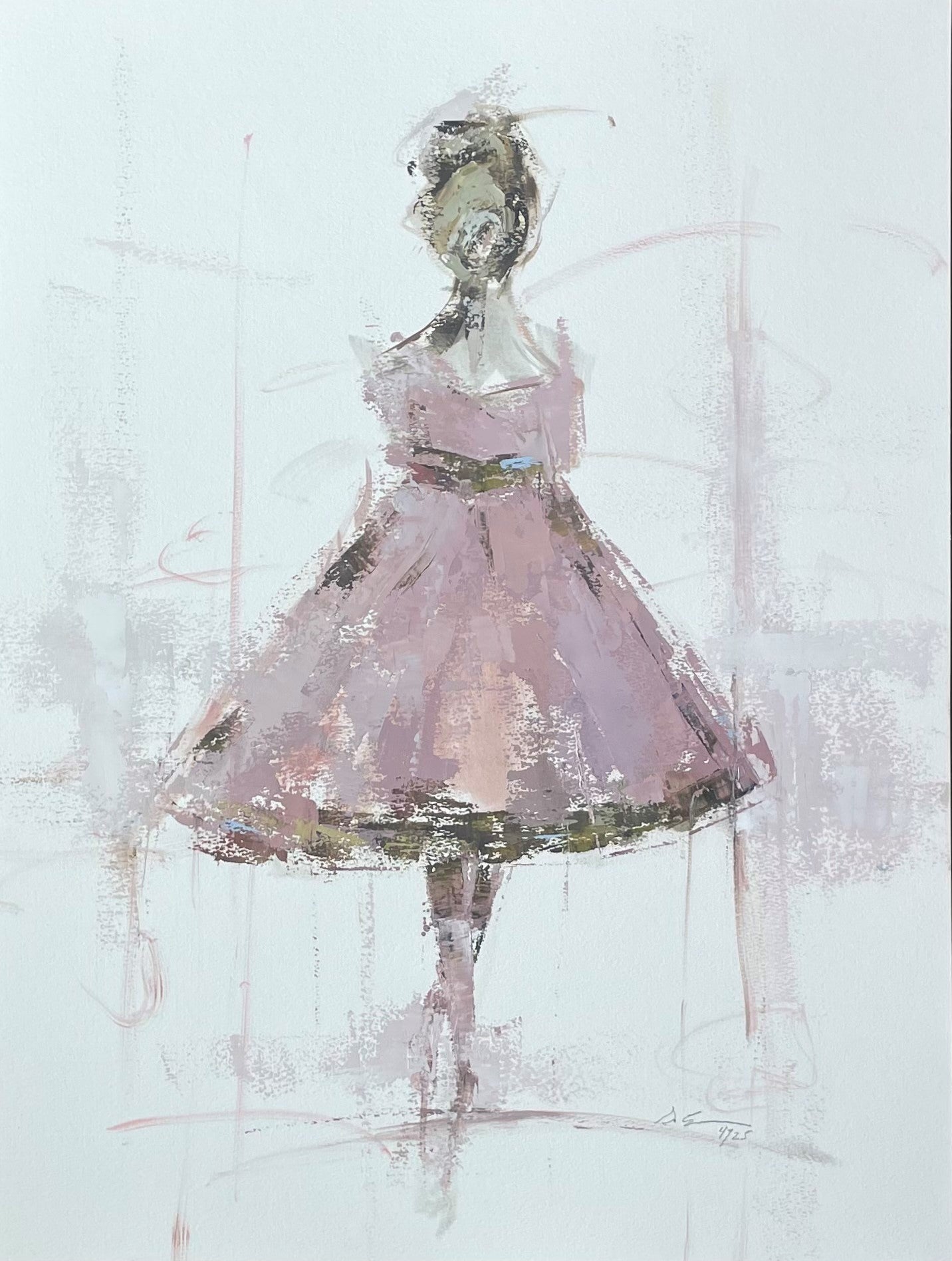 Geri Eubanks - Ballerina in Pink IV (24 x 18)