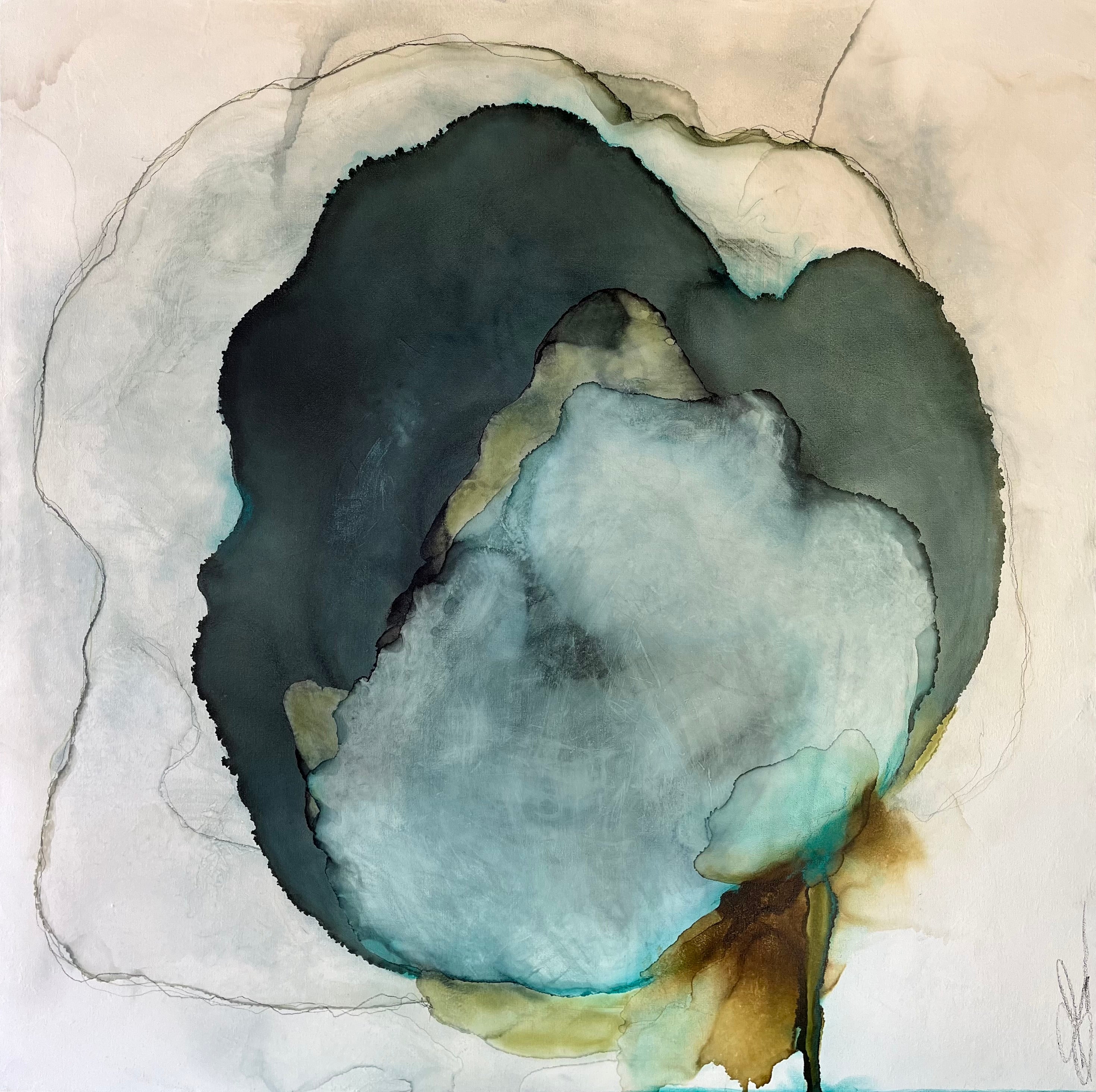 Shirley Lewis - Blue Spruce (40 x 40)